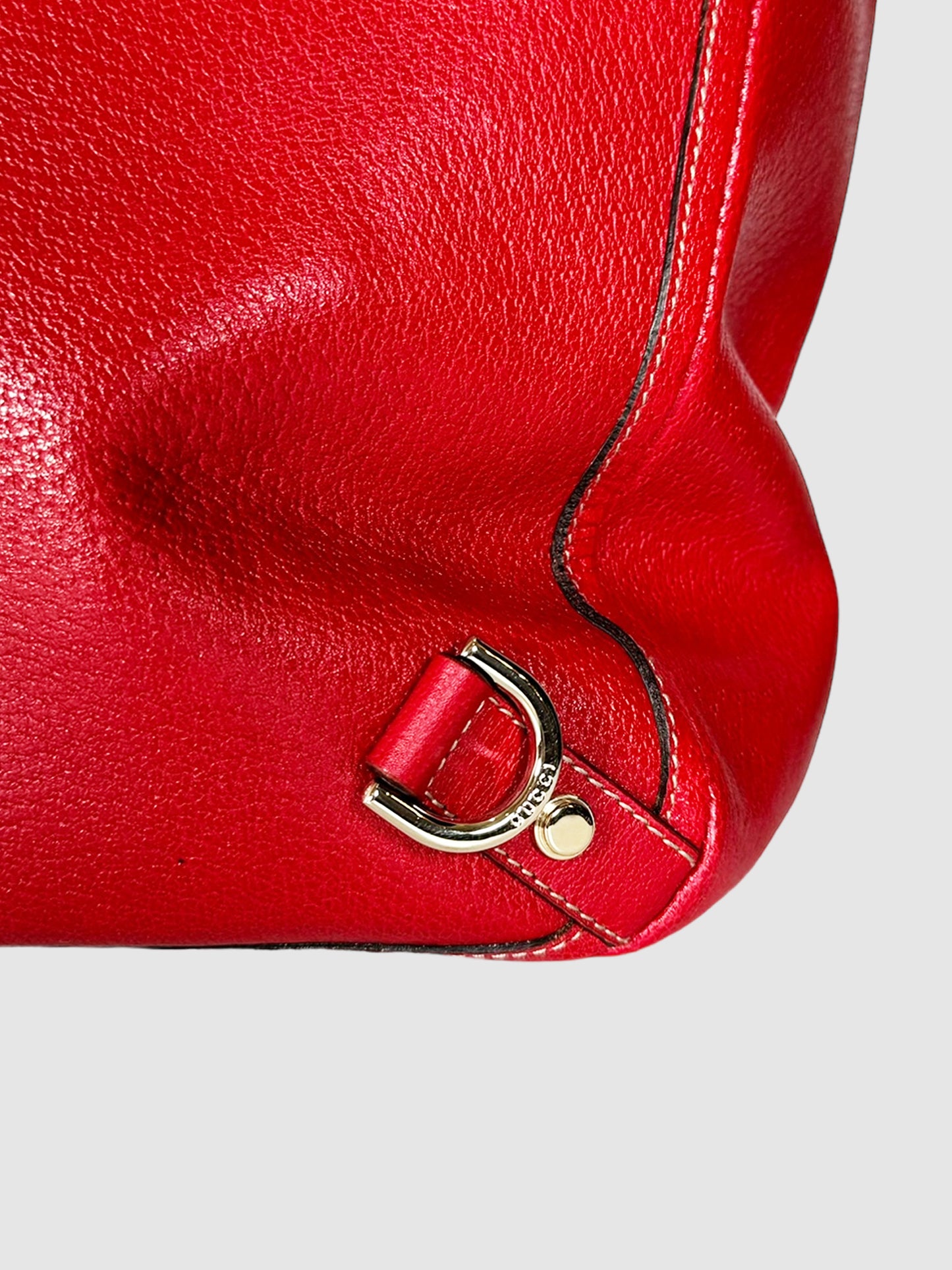 Abbey D-Ring Leather Tote Bag