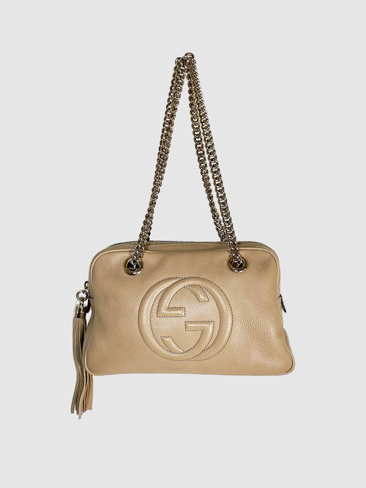 Gucci Pebbled Leather Soho Bag