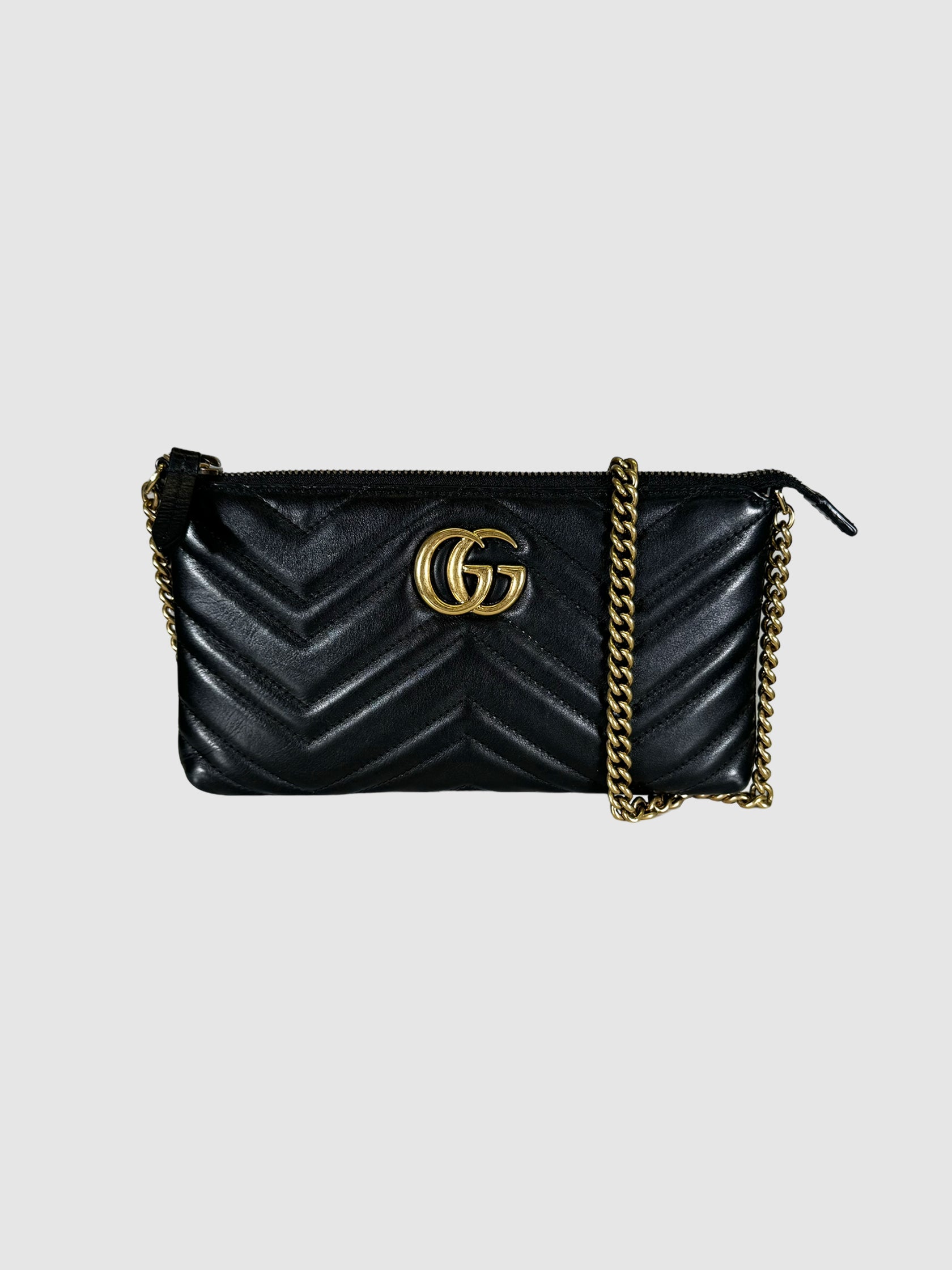 GG Marmont Matelasse Chain Pouch