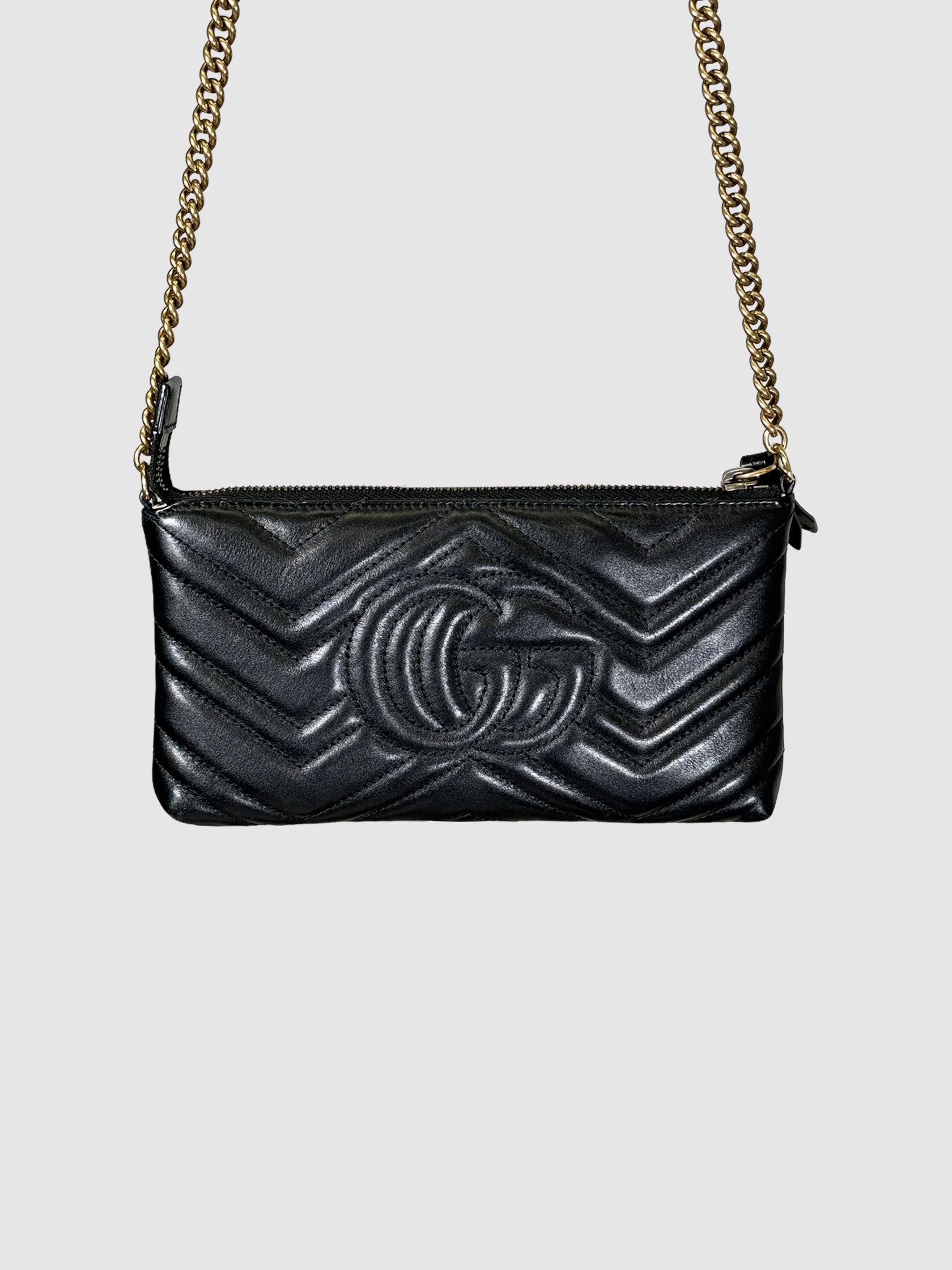 GG Marmont Matelasse Chain Pouch