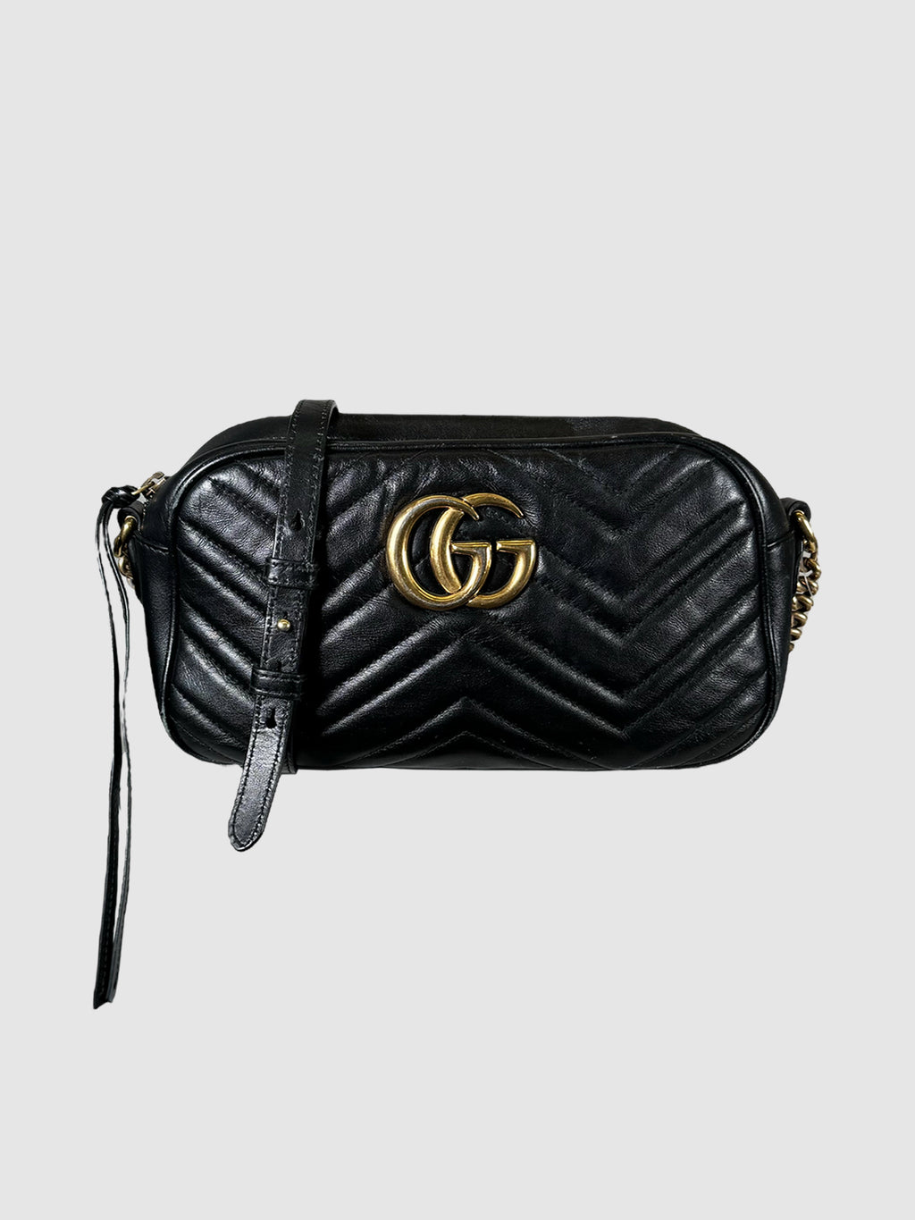 Leather GG Marmont Crossbody Bag