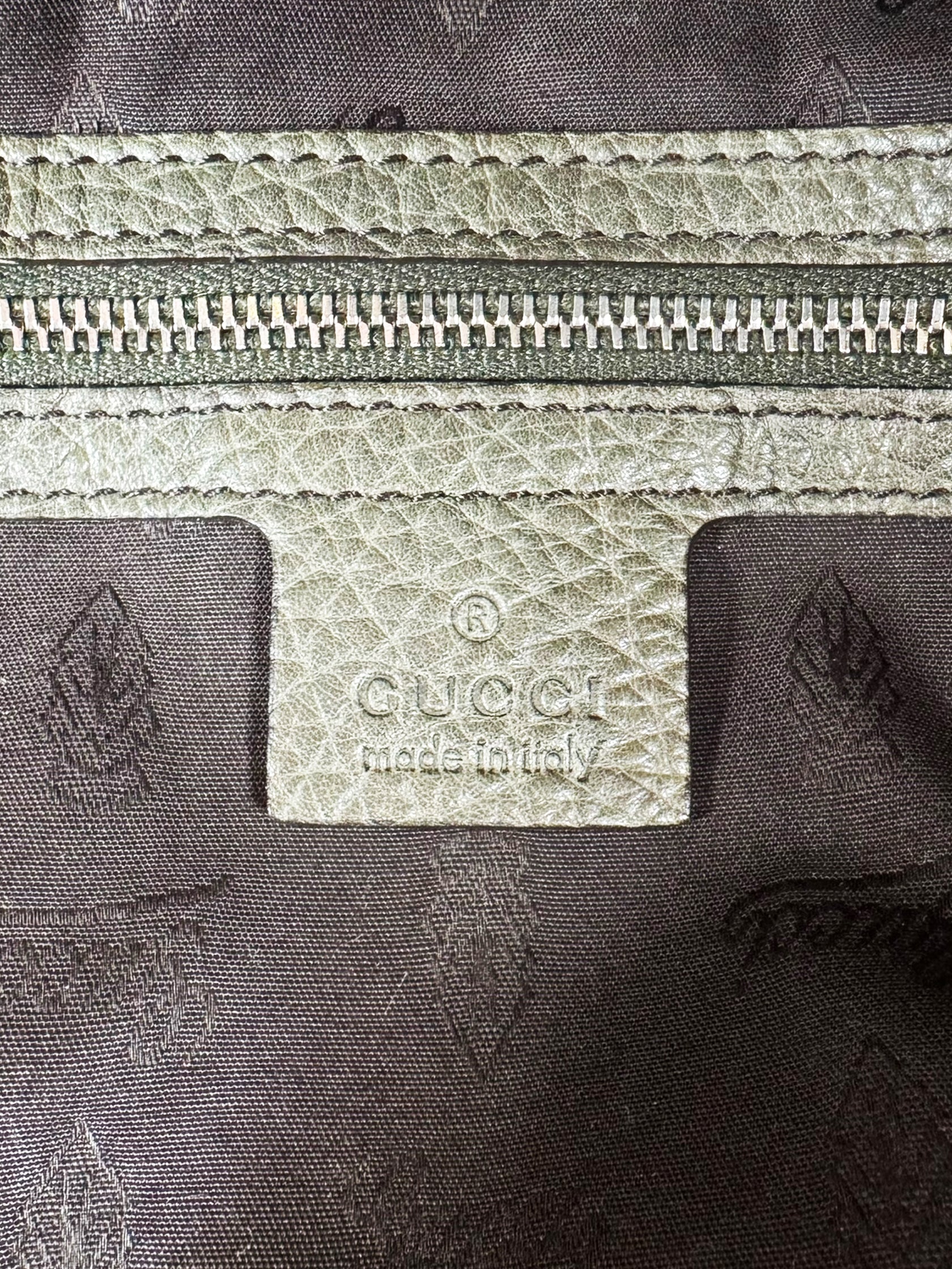 Large Canvas Bamboo Bar Shoulder Bag