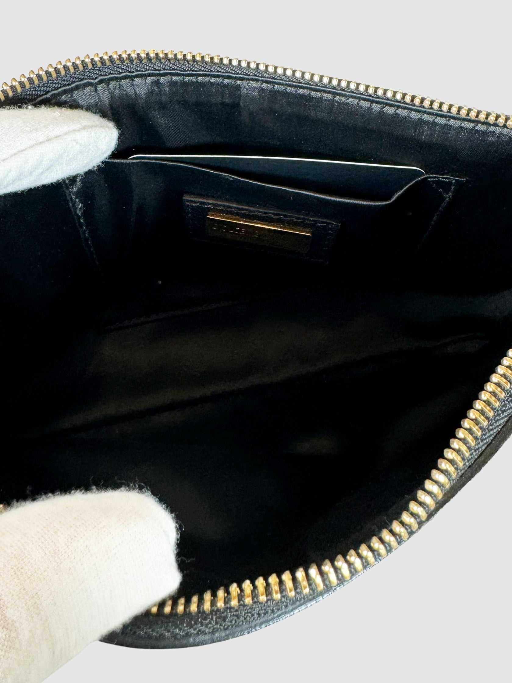 Denim Leopard Print Crossbody Bag