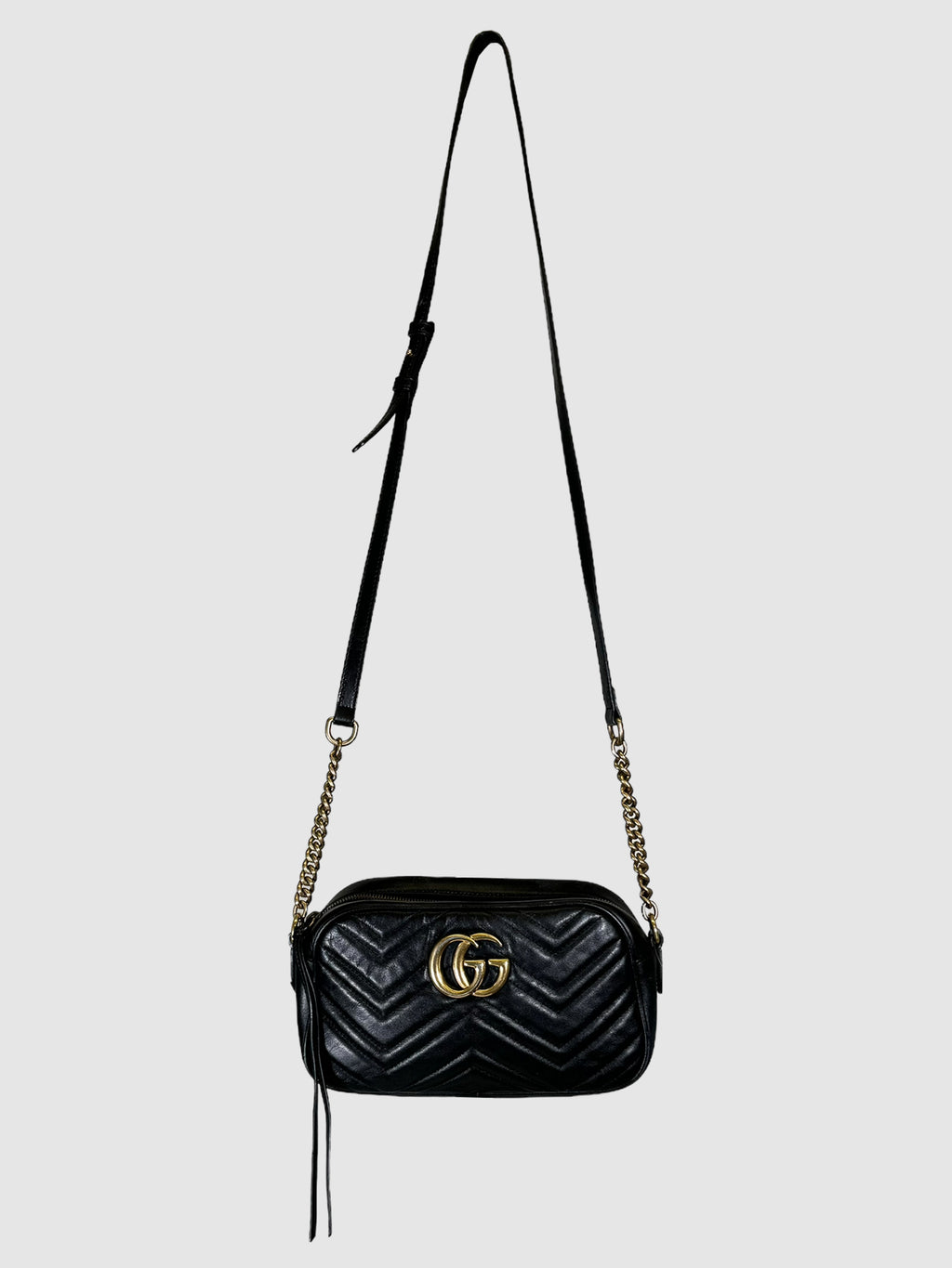 Leather GG Marmont Crossbody Bag