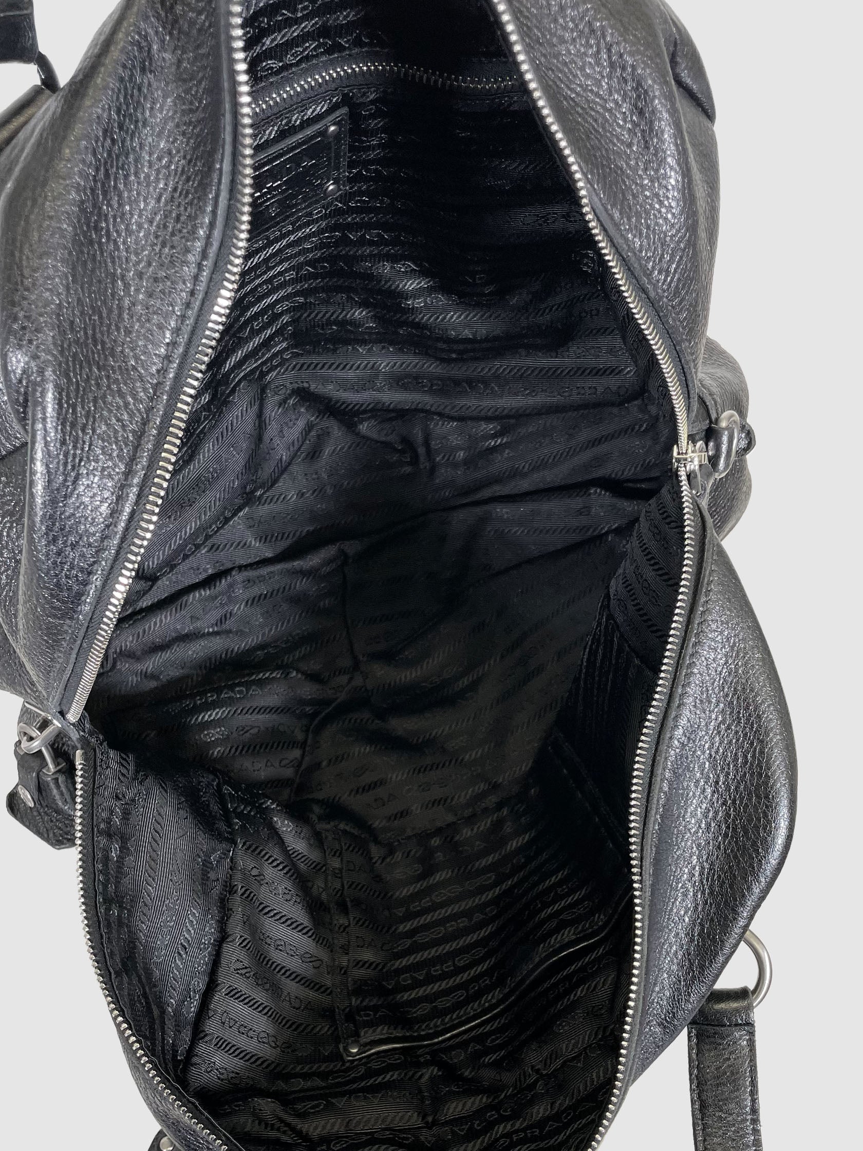 Pebbled Leather Shoulder Bag