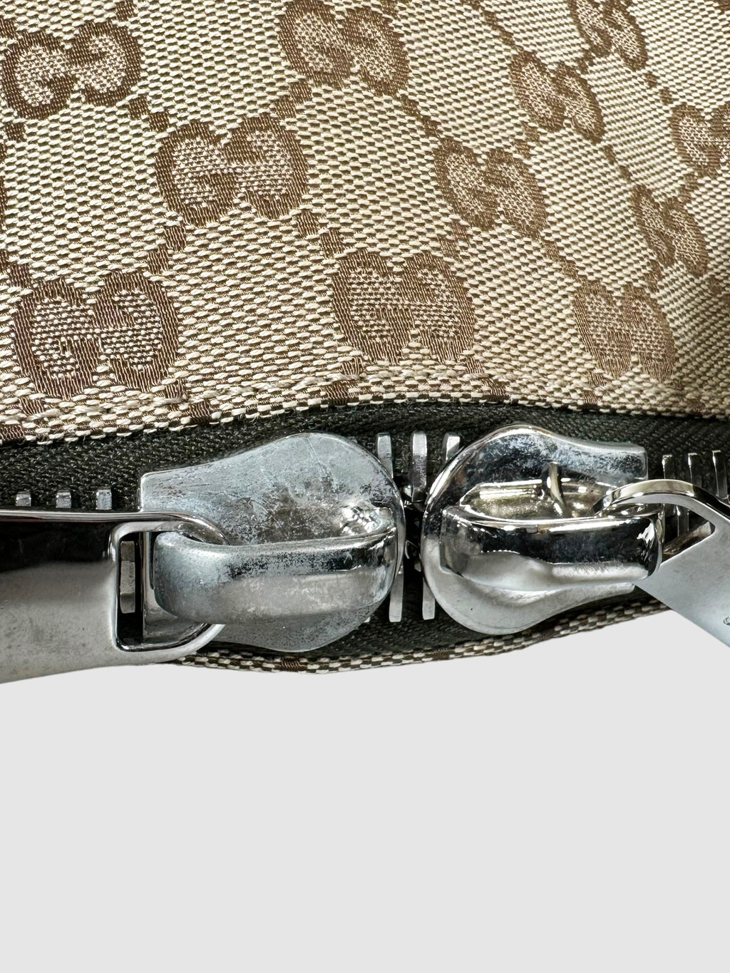 Large Canvas Bamboo Bar Shoulder Bag