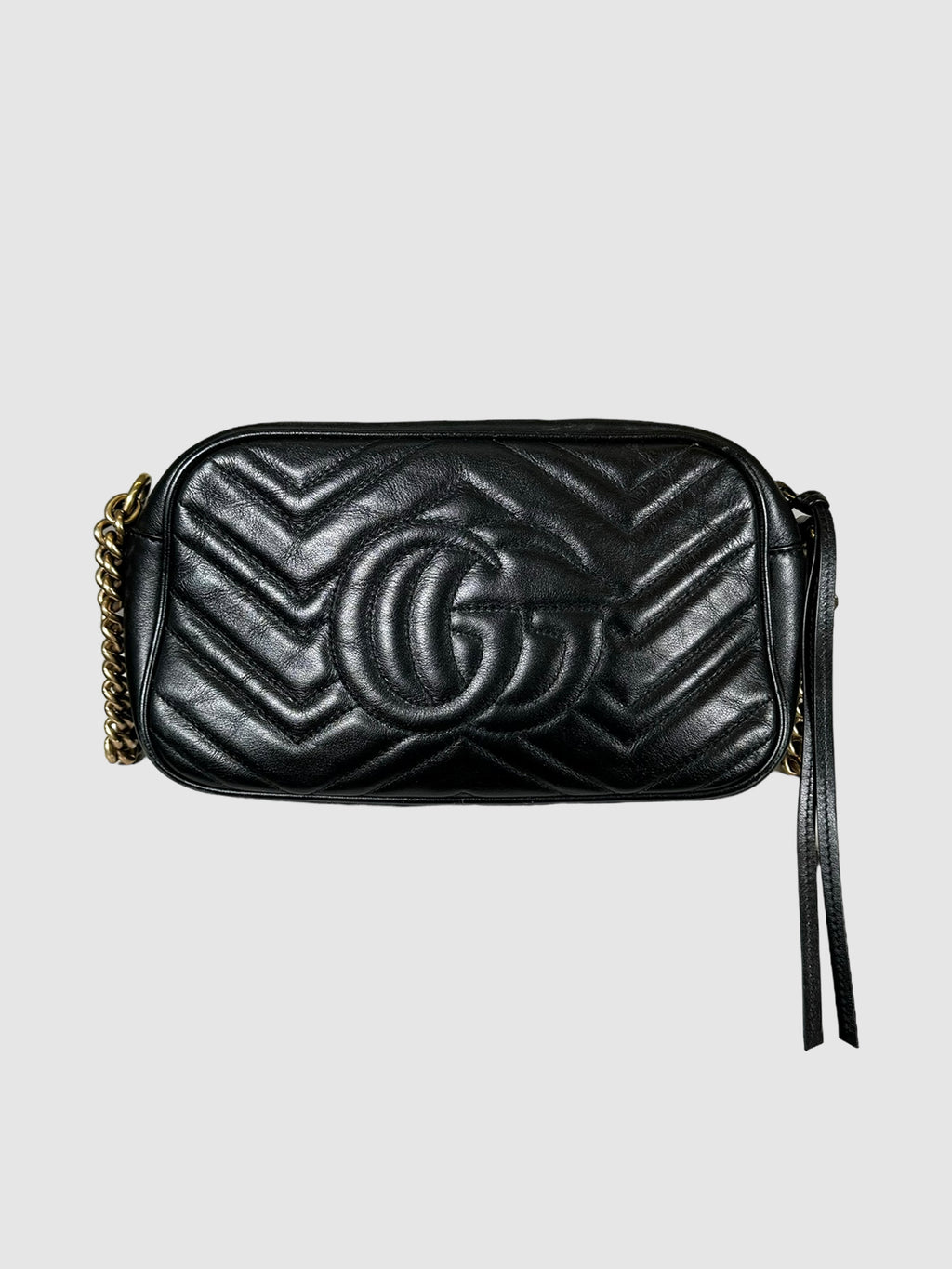 Leather GG Marmont Crossbody Bag