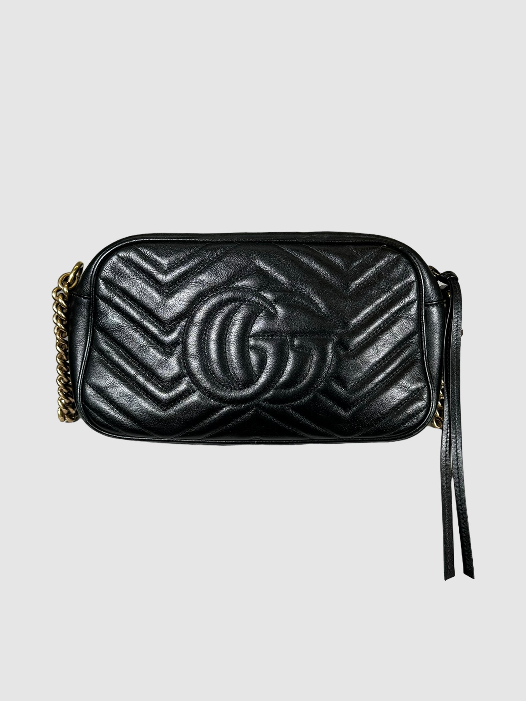 Leather GG Marmont Crossbody Bag