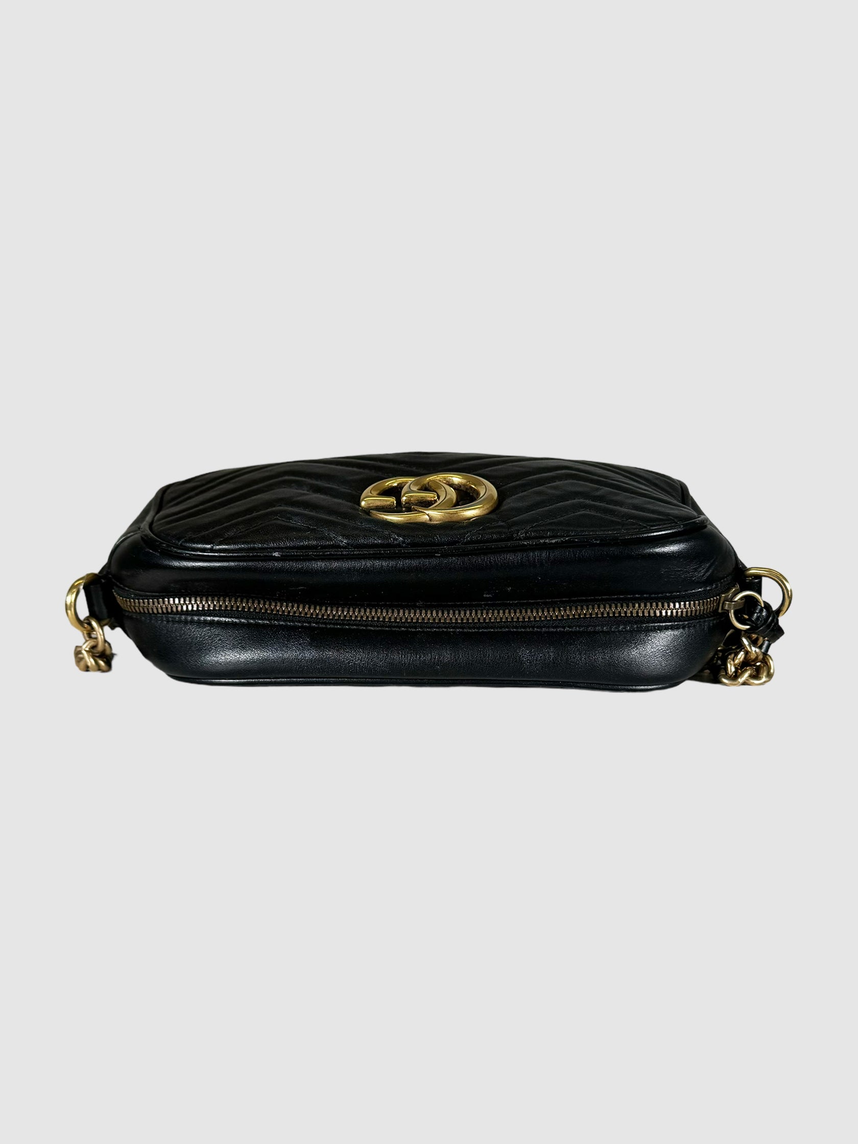Leather GG Marmont Crossbody Bag