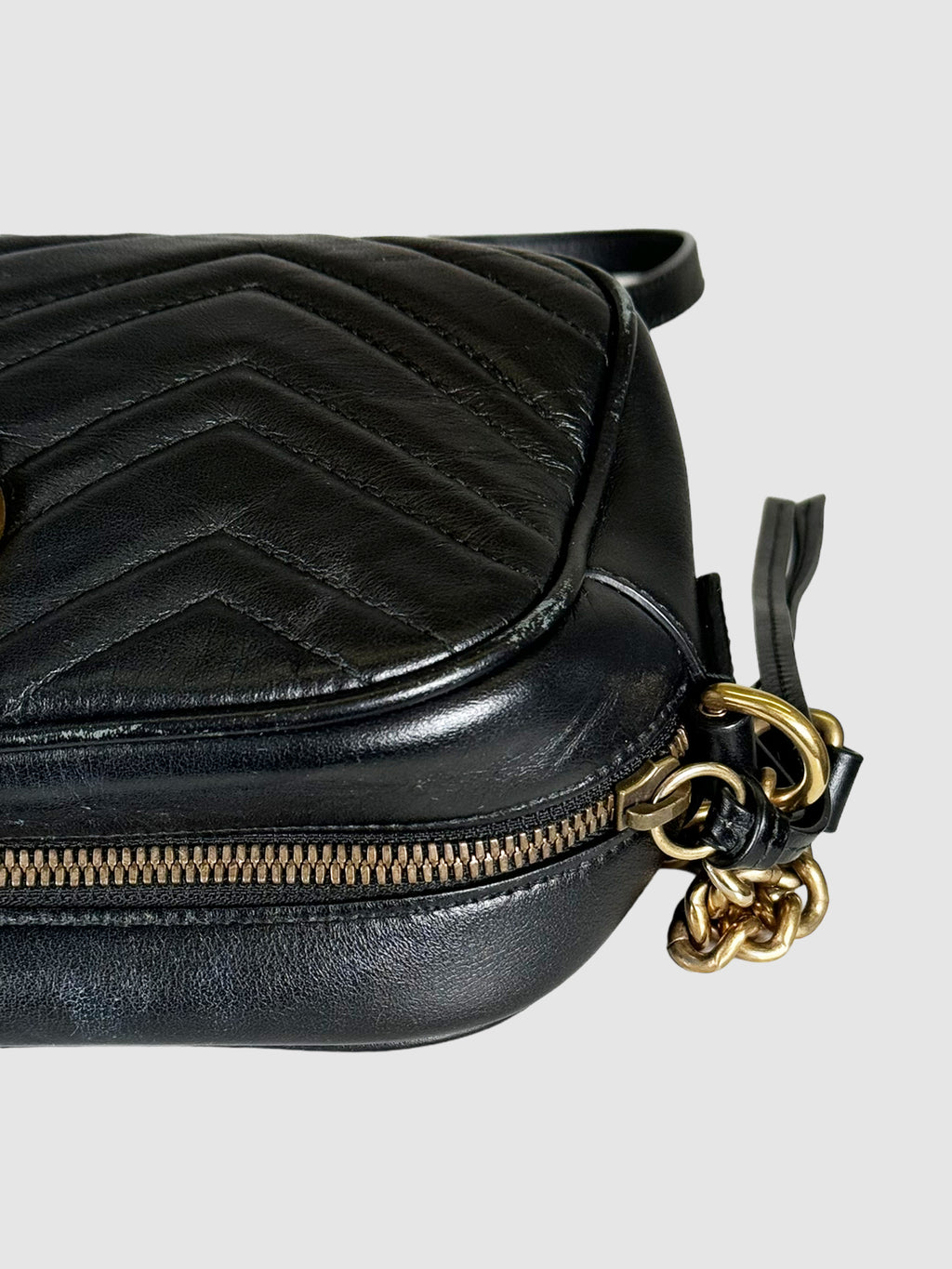 Leather GG Marmont Crossbody Bag