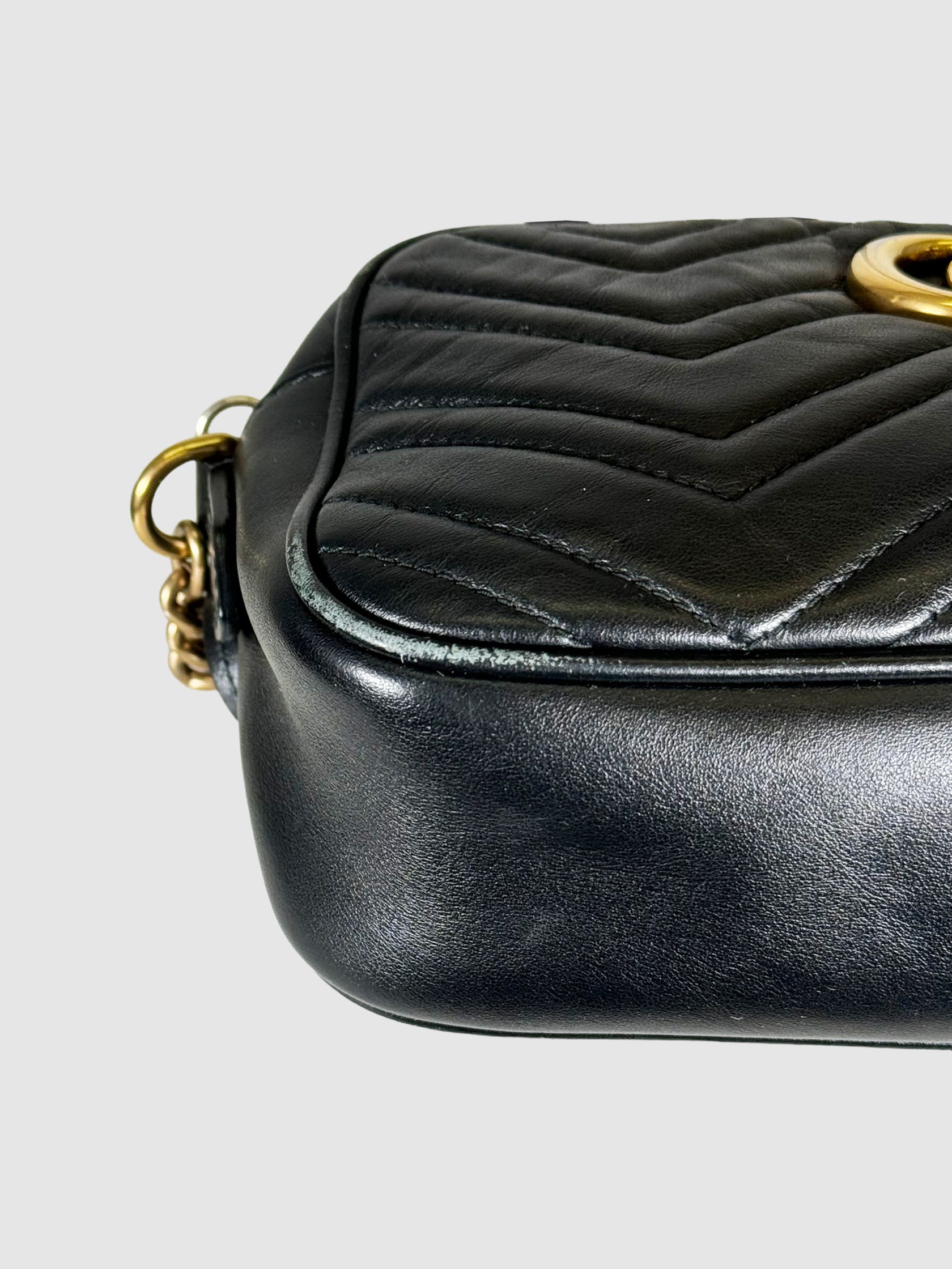 Leather GG Marmont Crossbody Bag