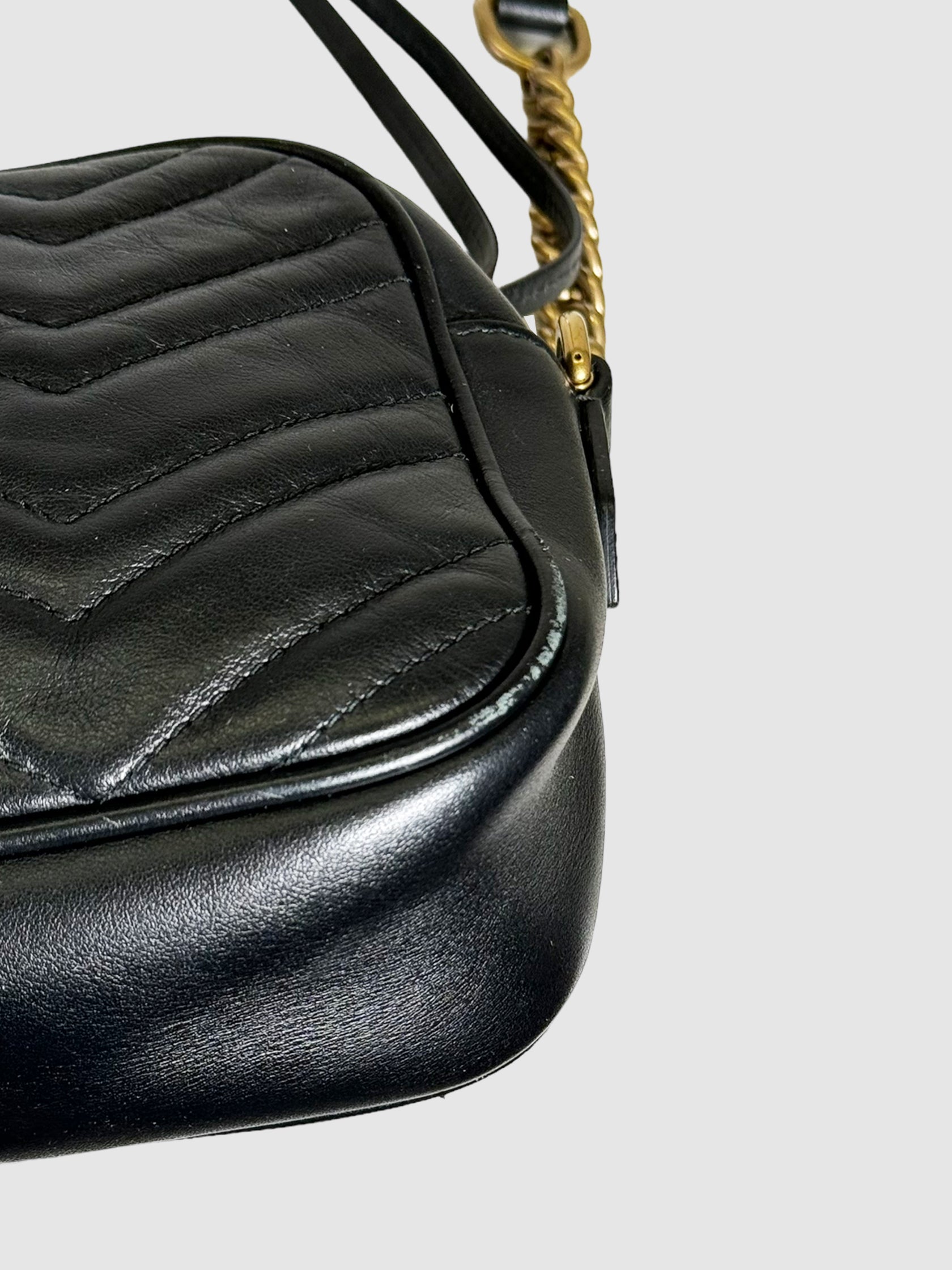 Leather GG Marmont Crossbody Bag