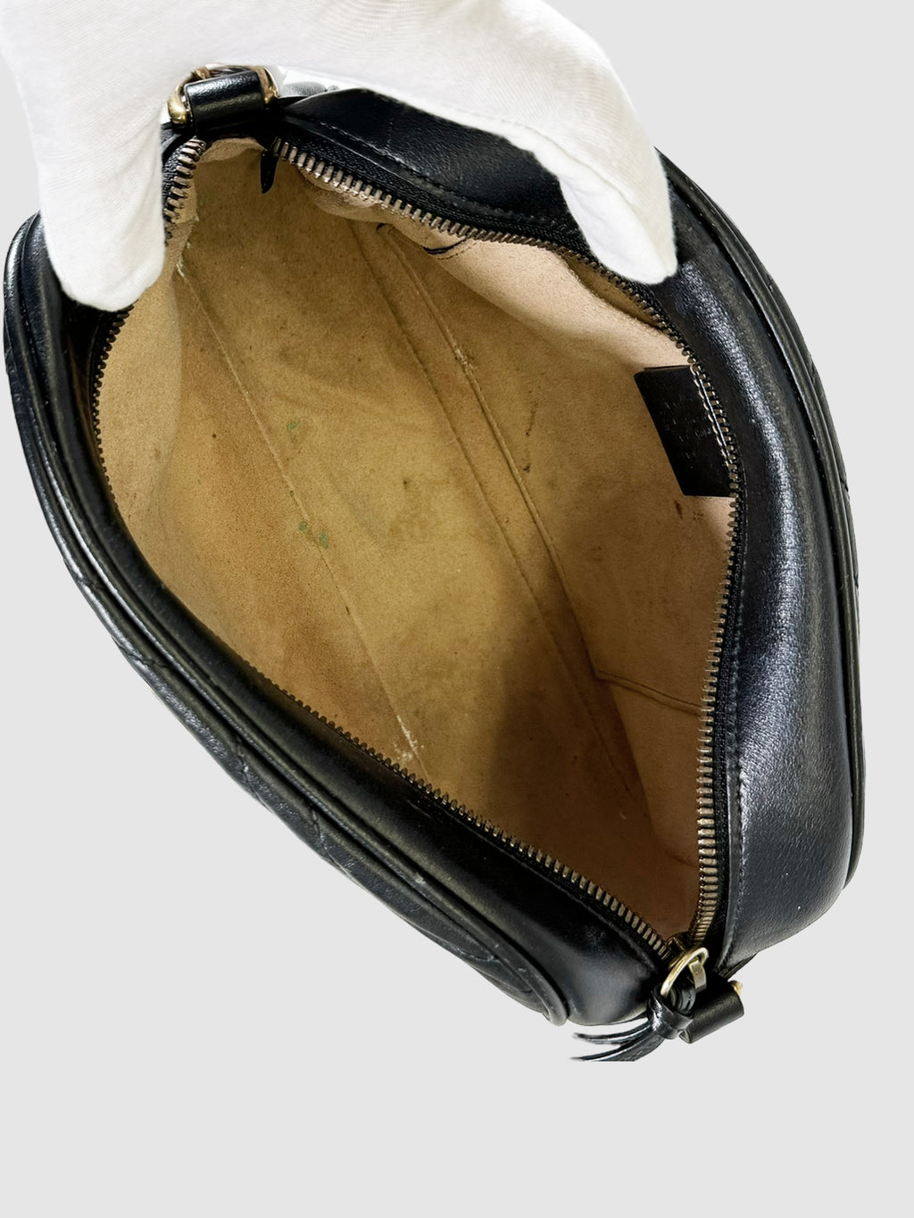 Leather GG Marmont Crossbody Bag