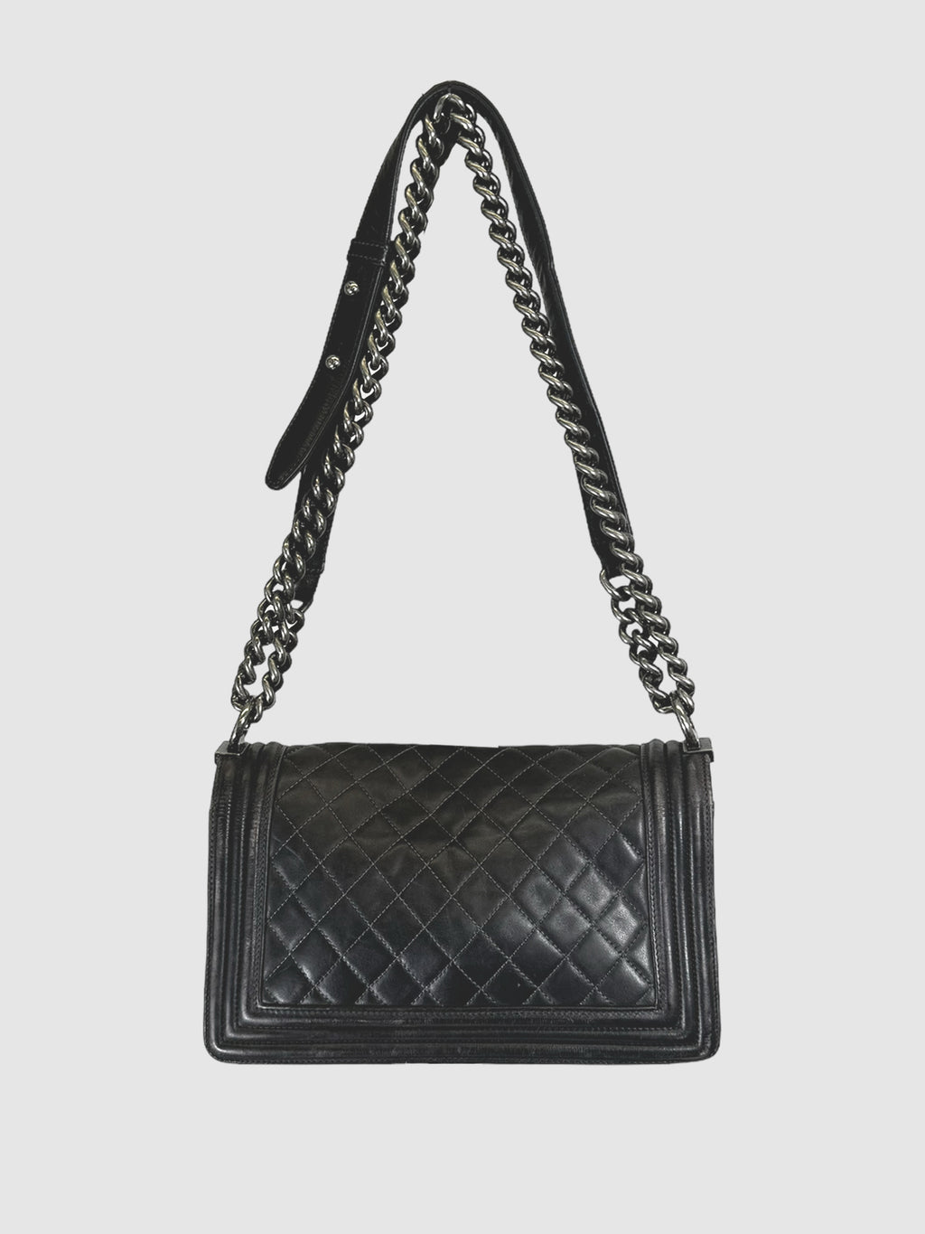Quilted Leather Boy Bag