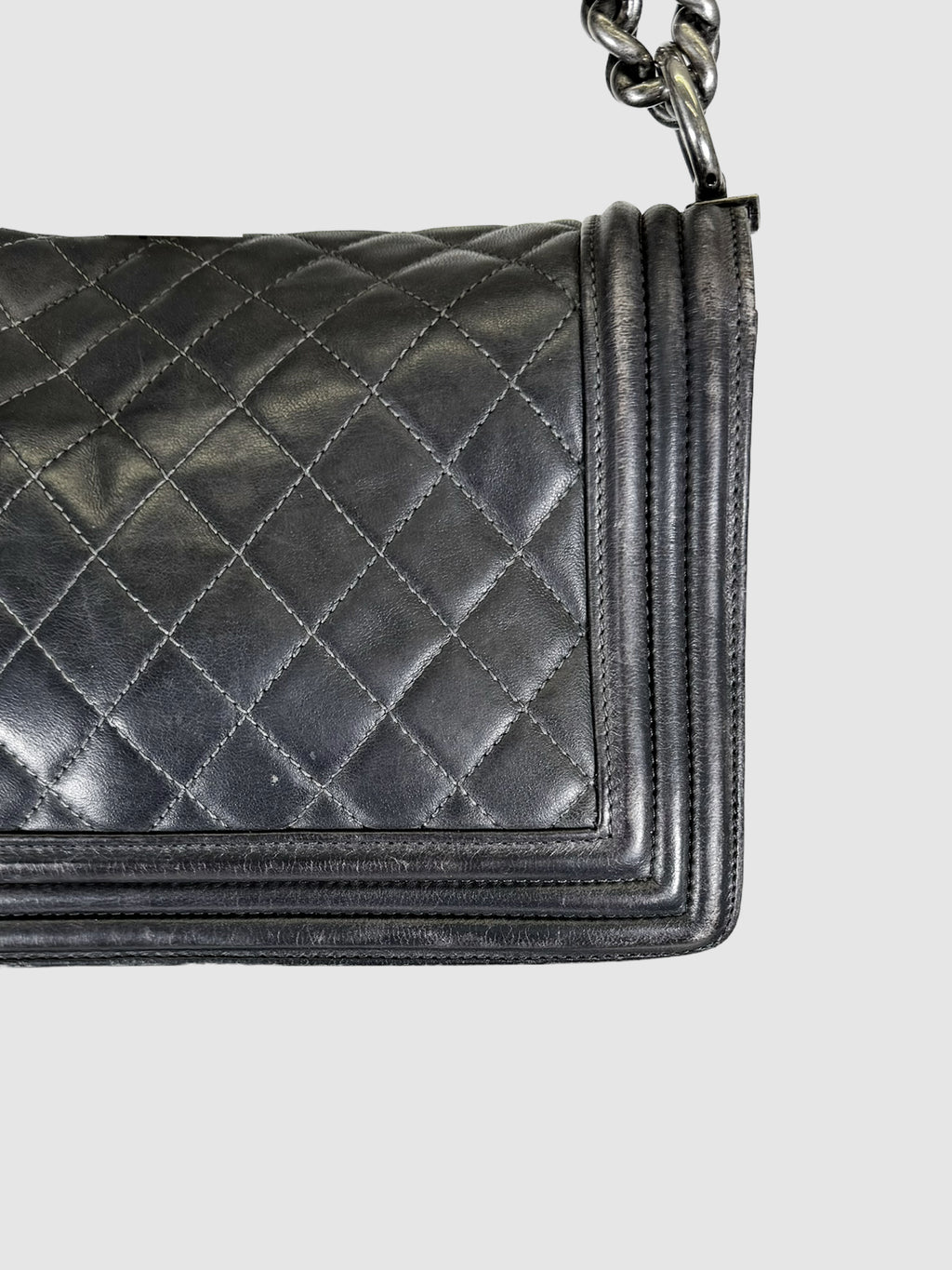 Quilted Leather Boy Bag