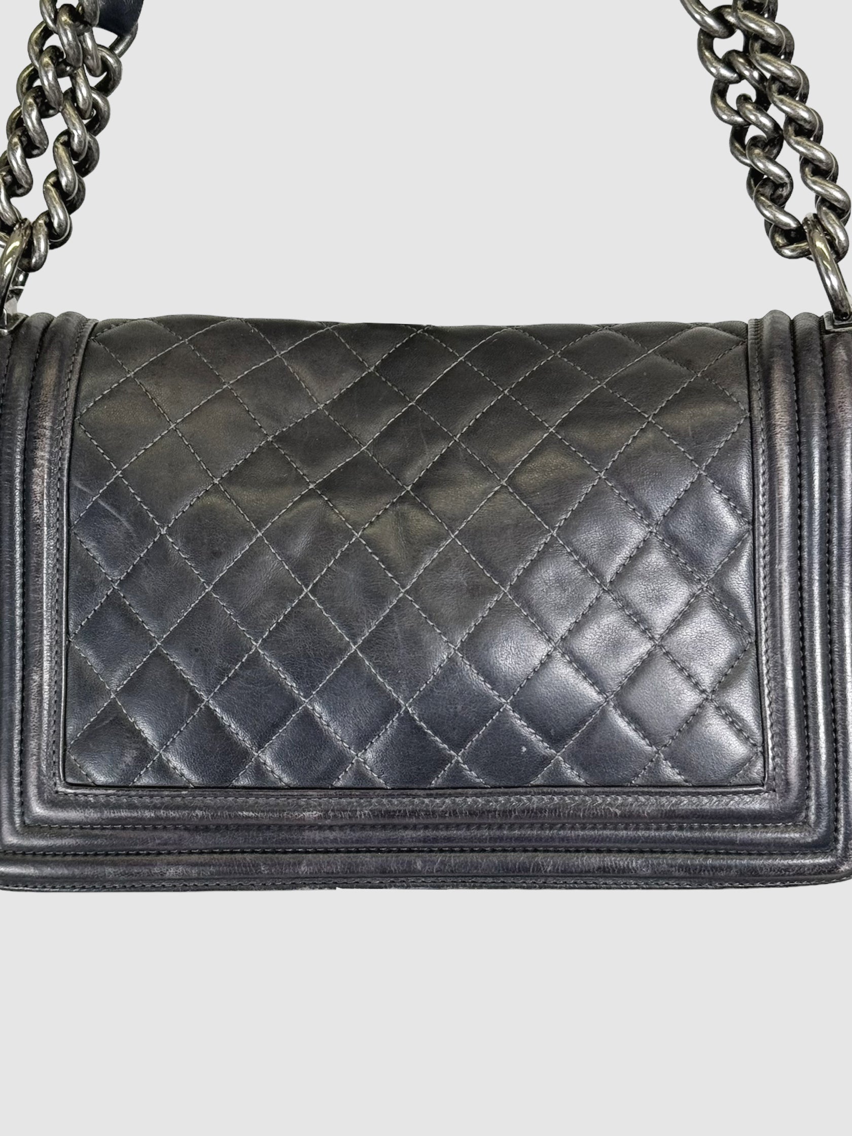 Quilted Leather Boy Bag