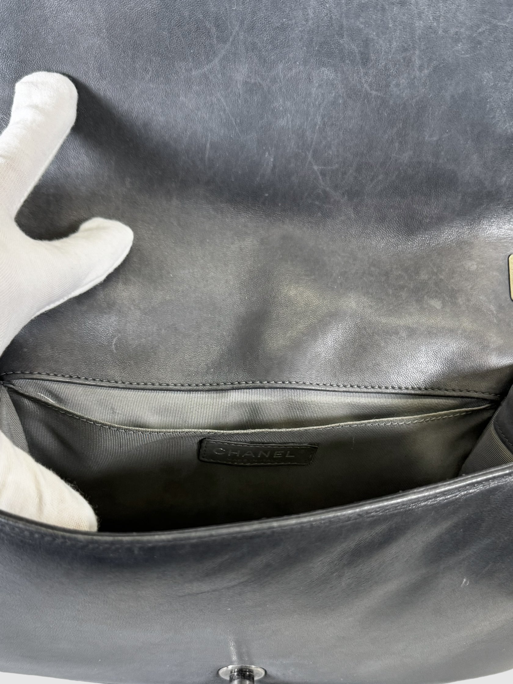 Quilted Leather Boy Bag