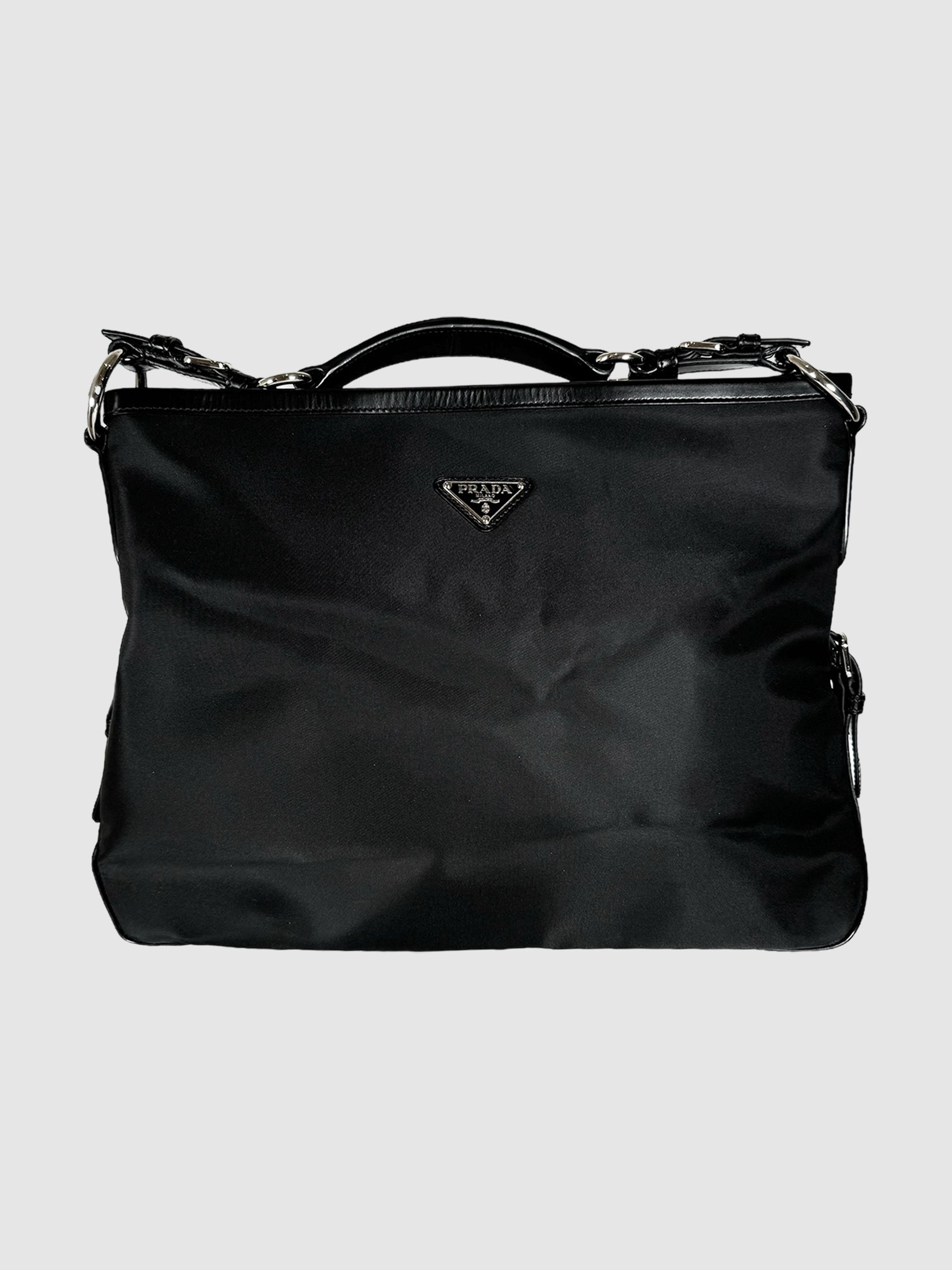 Medium Belted Leather Shoulder Bag