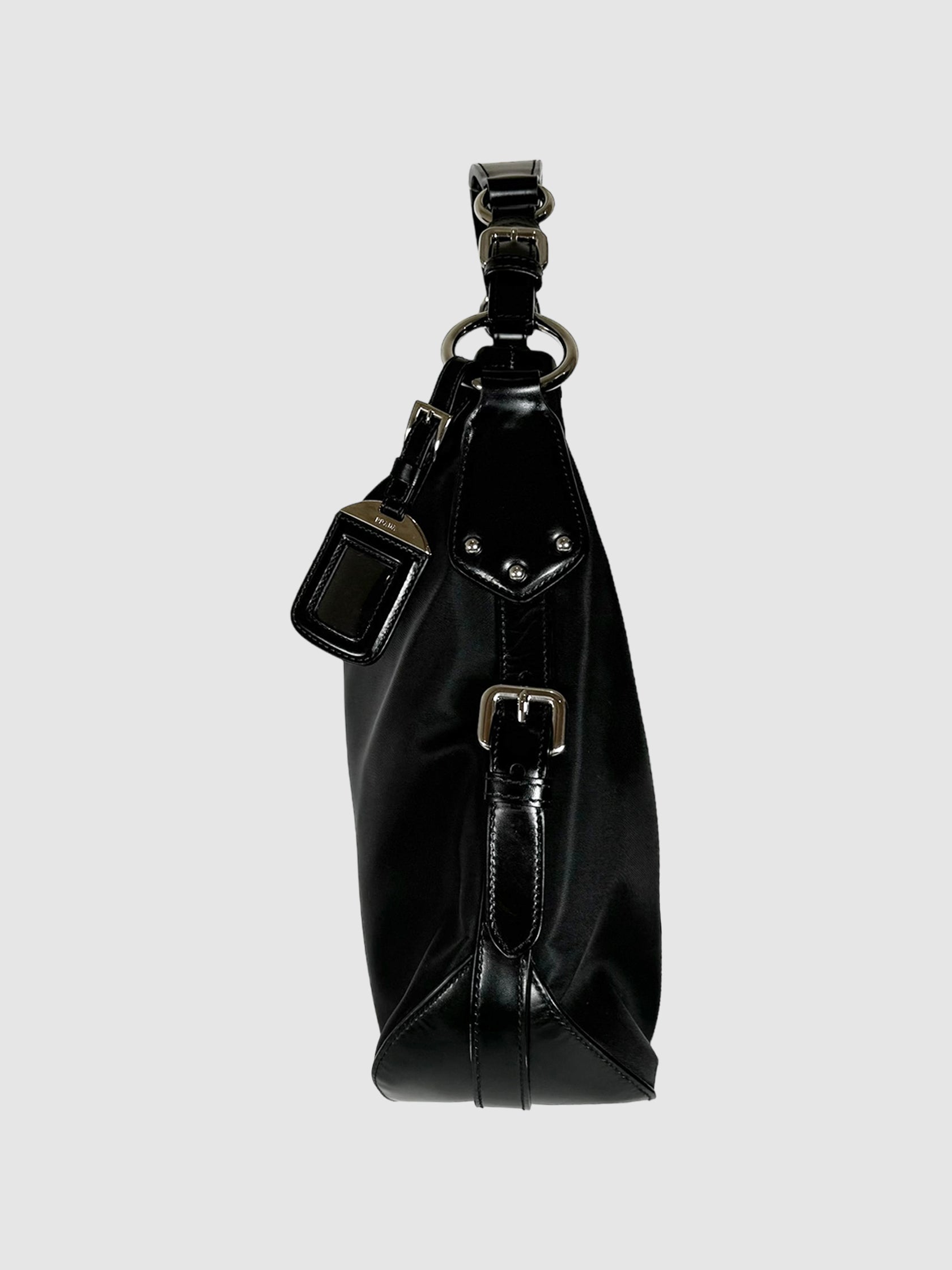 Medium Belted Leather Shoulder Bag