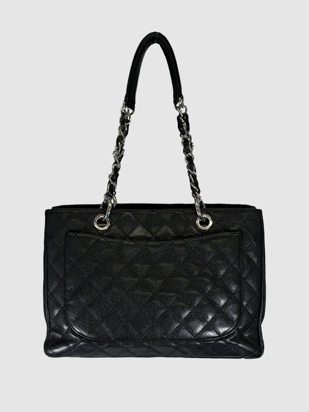 Chanel Caviar Quilted Grand Shopping Tote leather shoulder bag consignment canada luxury resale secondhand