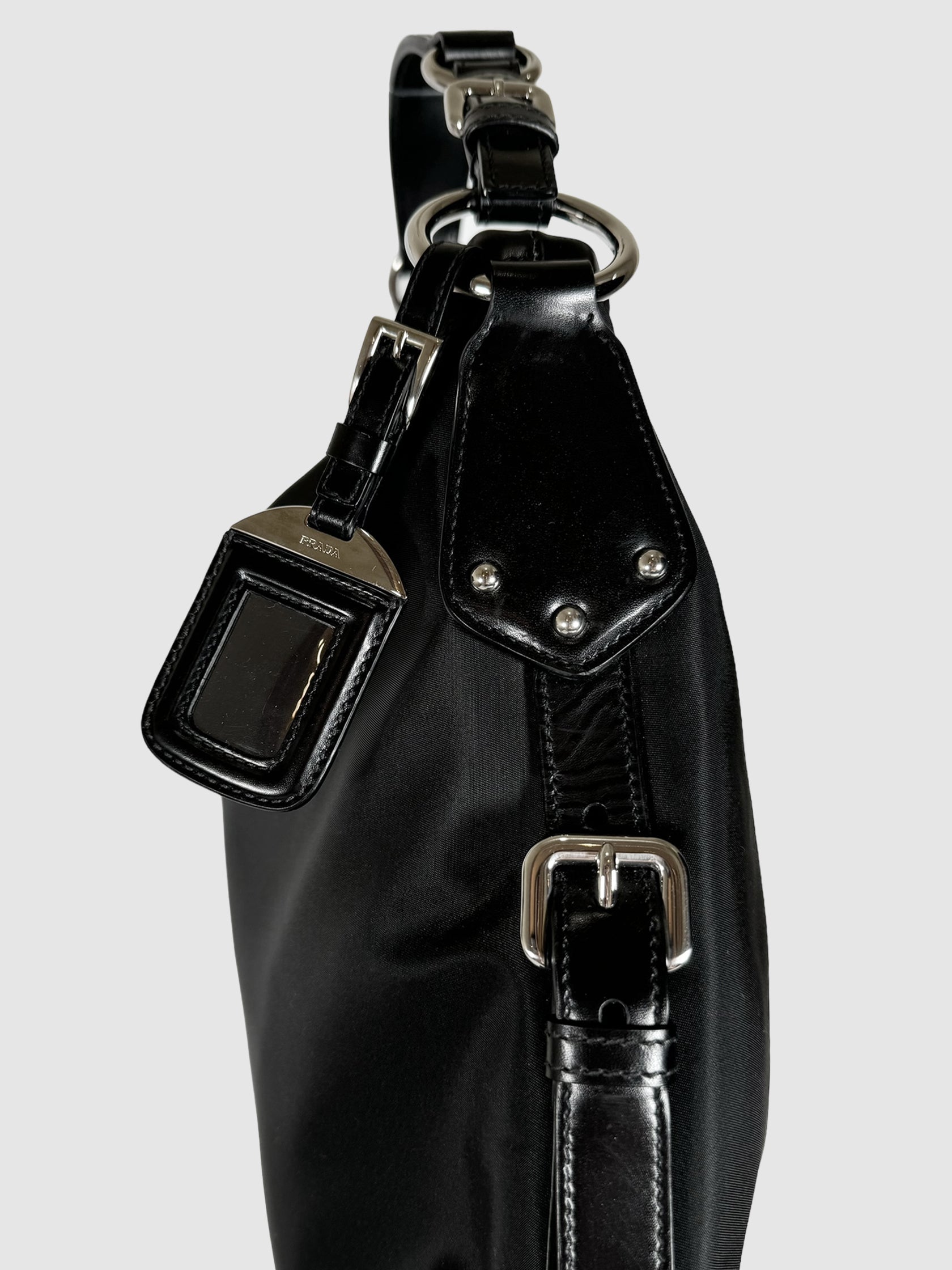 Medium Belted Leather Shoulder Bag
