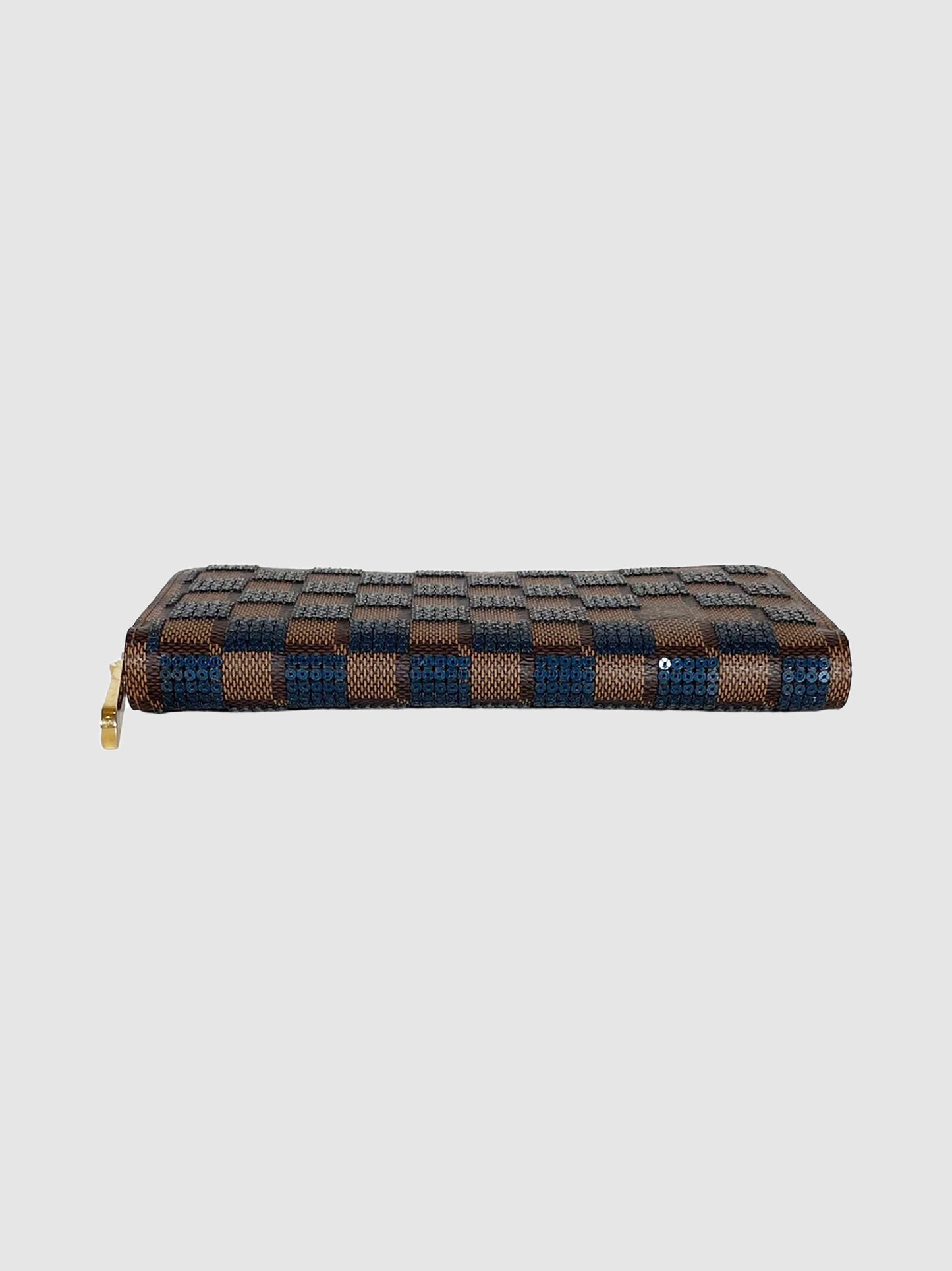 Damier Paillettes Zippy Wallet