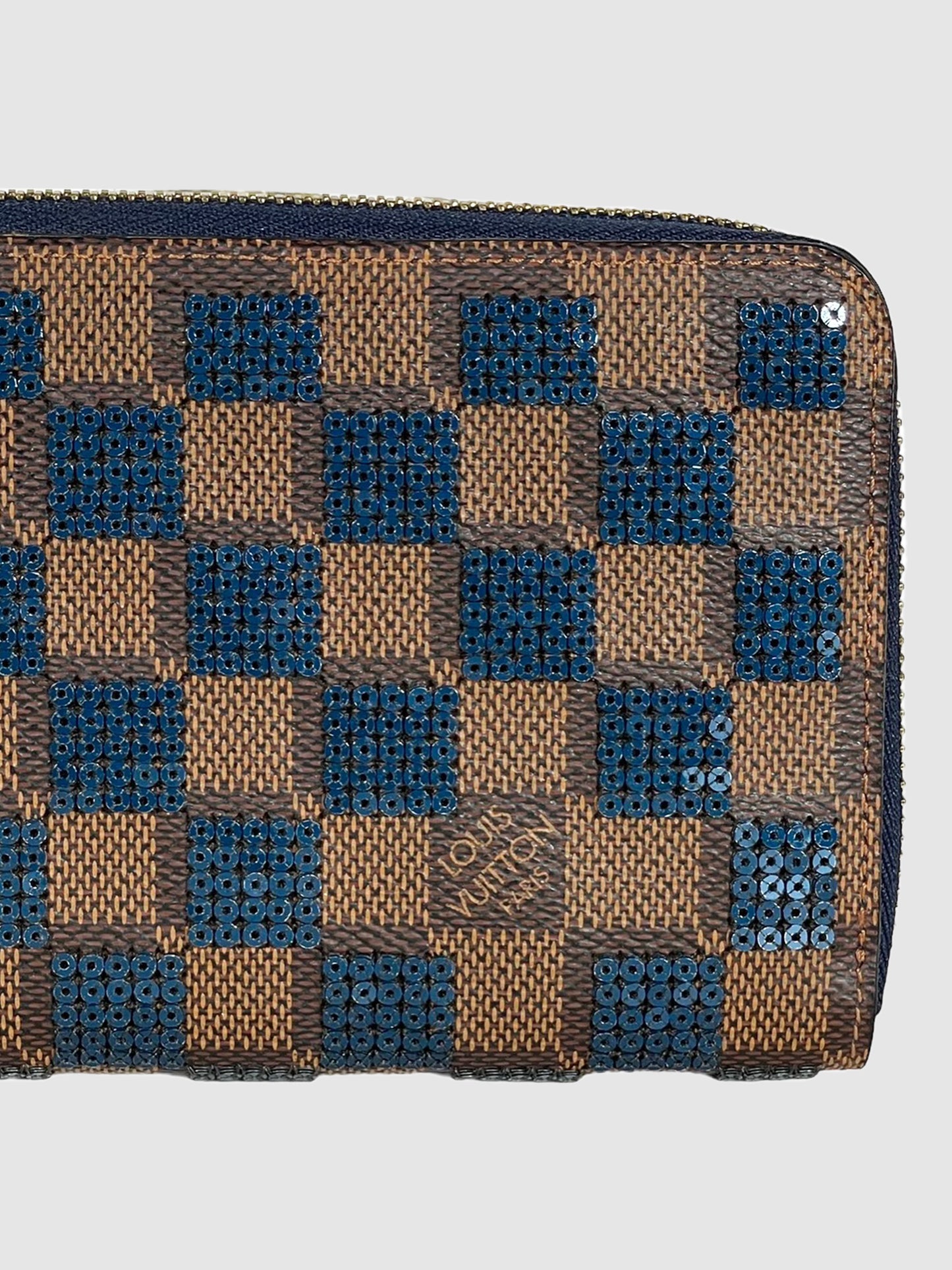 Damier Paillettes Zippy Wallet