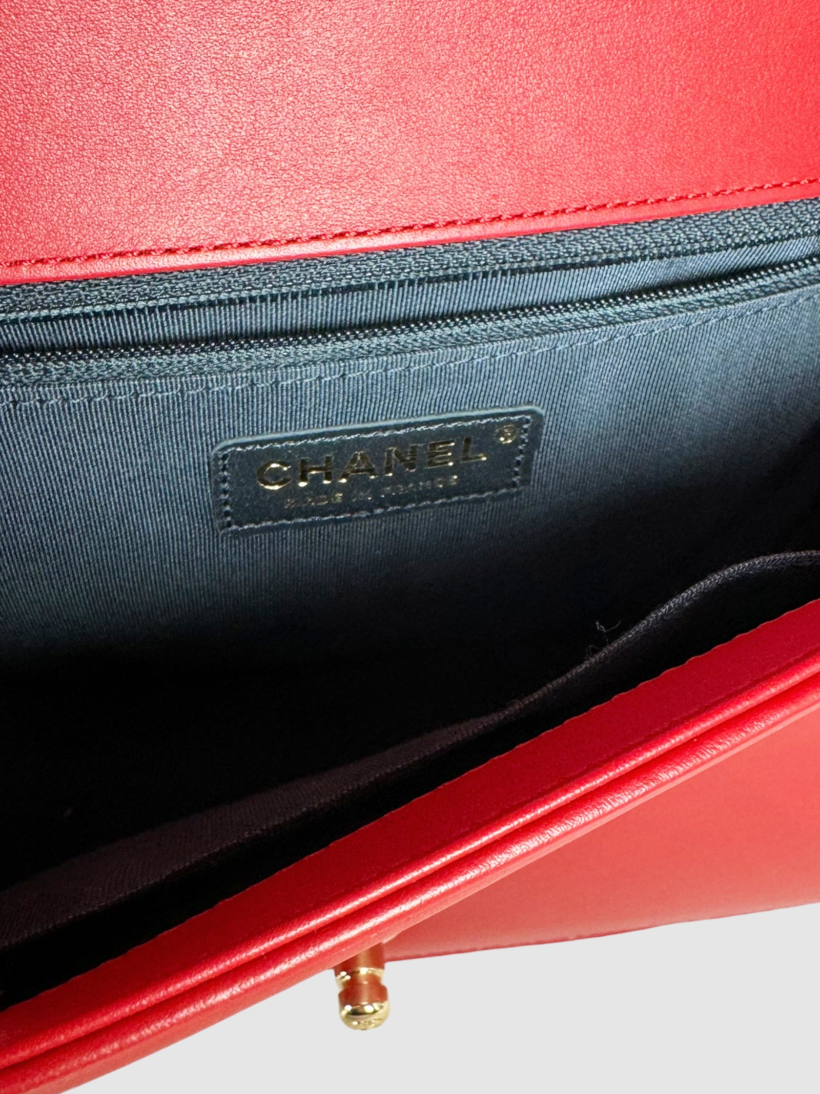 Medium Chevron Quilted Boy Bag