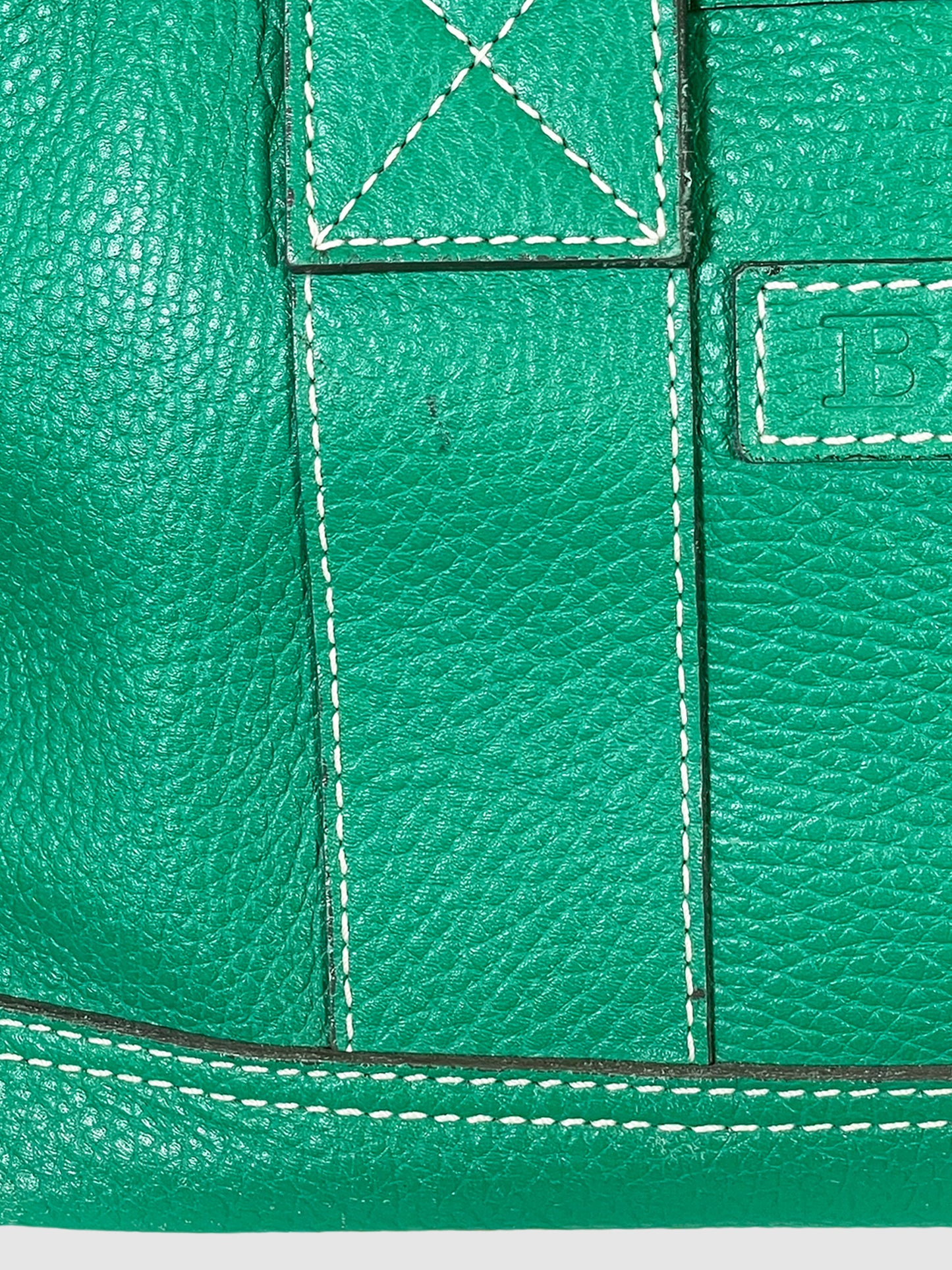 Burberry Vintage Pebbled Leather Handbag