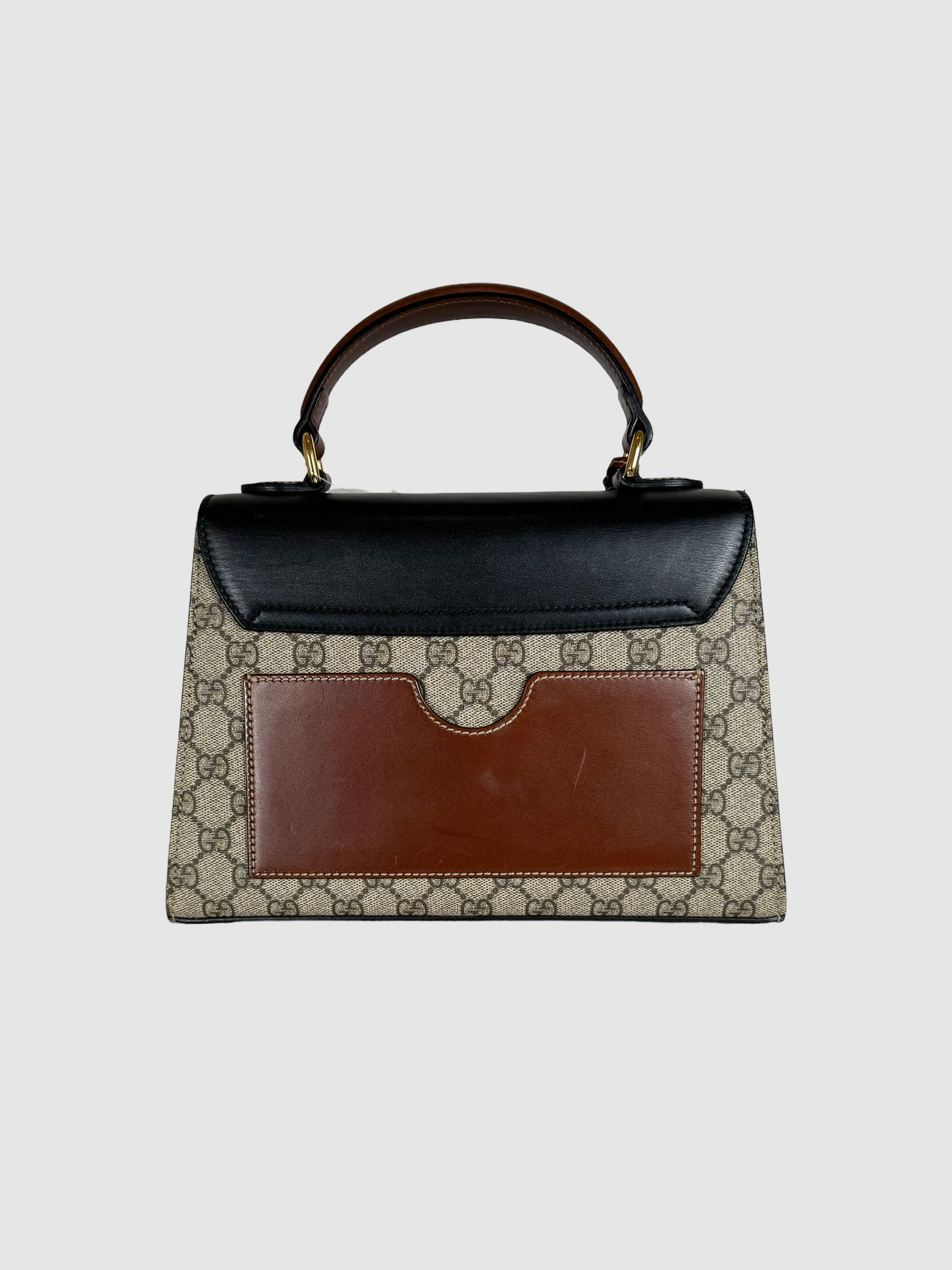 GG Supreme Medium Padlock Top Handle Bag