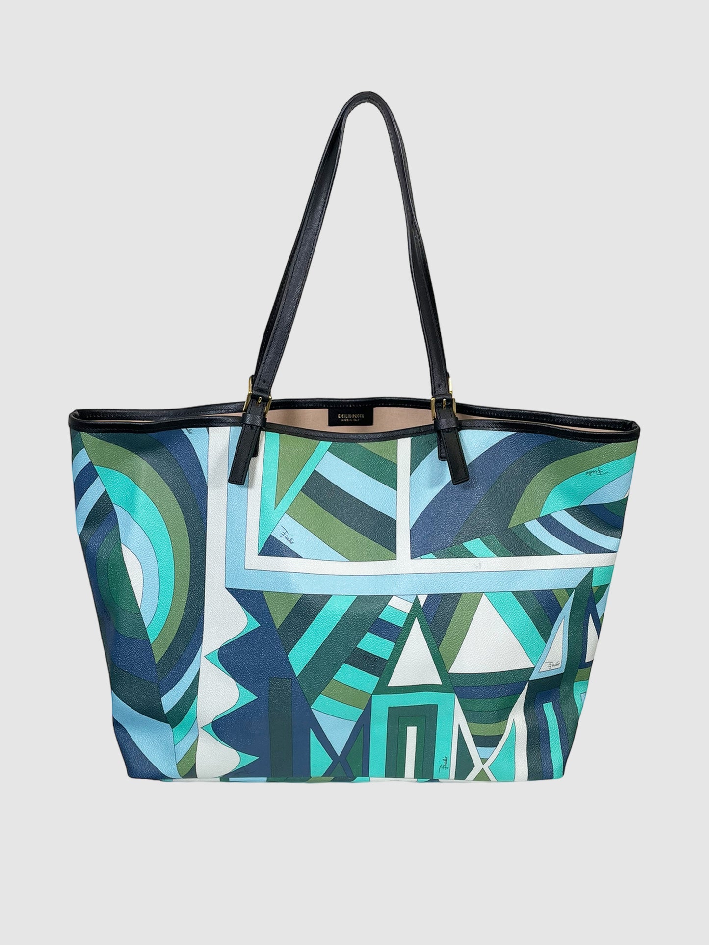 Emilio Pucci Coated Canvas Tote