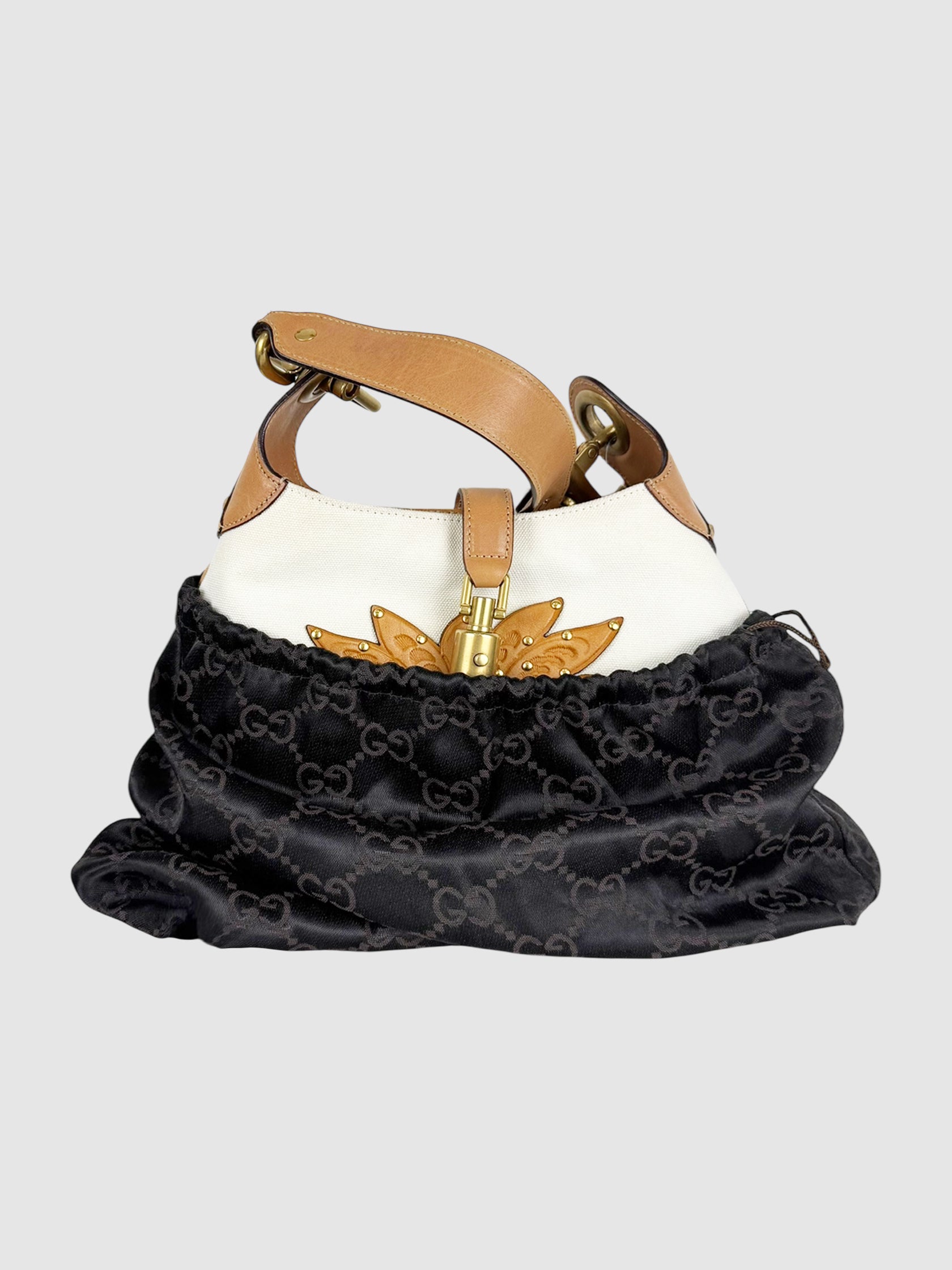 Canvas Jackie Shoulder Bag