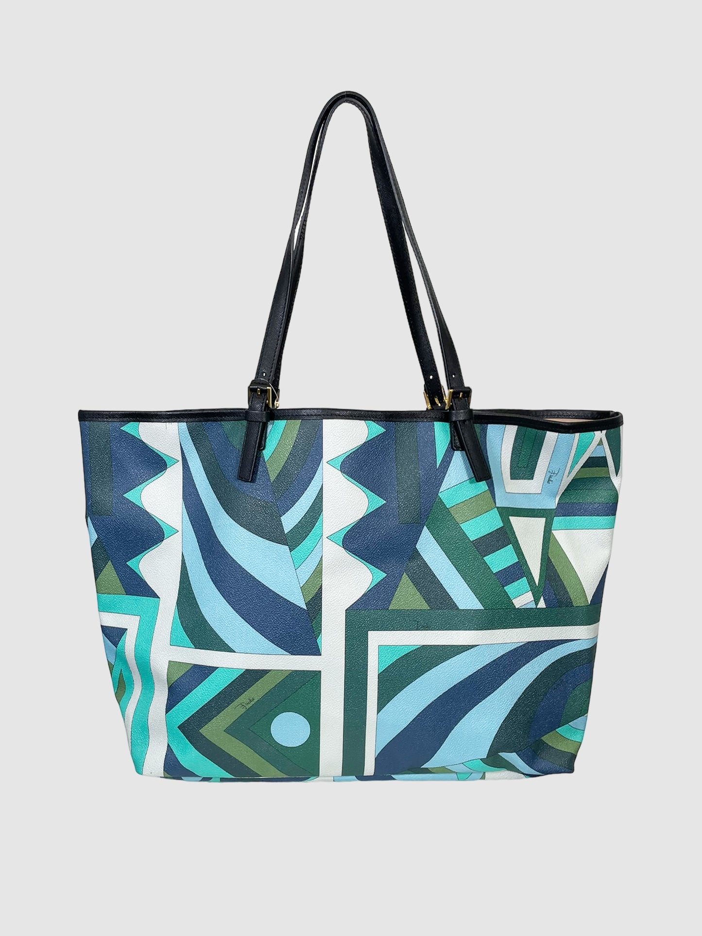 Emilio Pucci Coated Canvas Tote