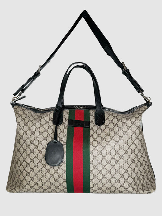 Gucci GG Supreme Web Duffle Bag