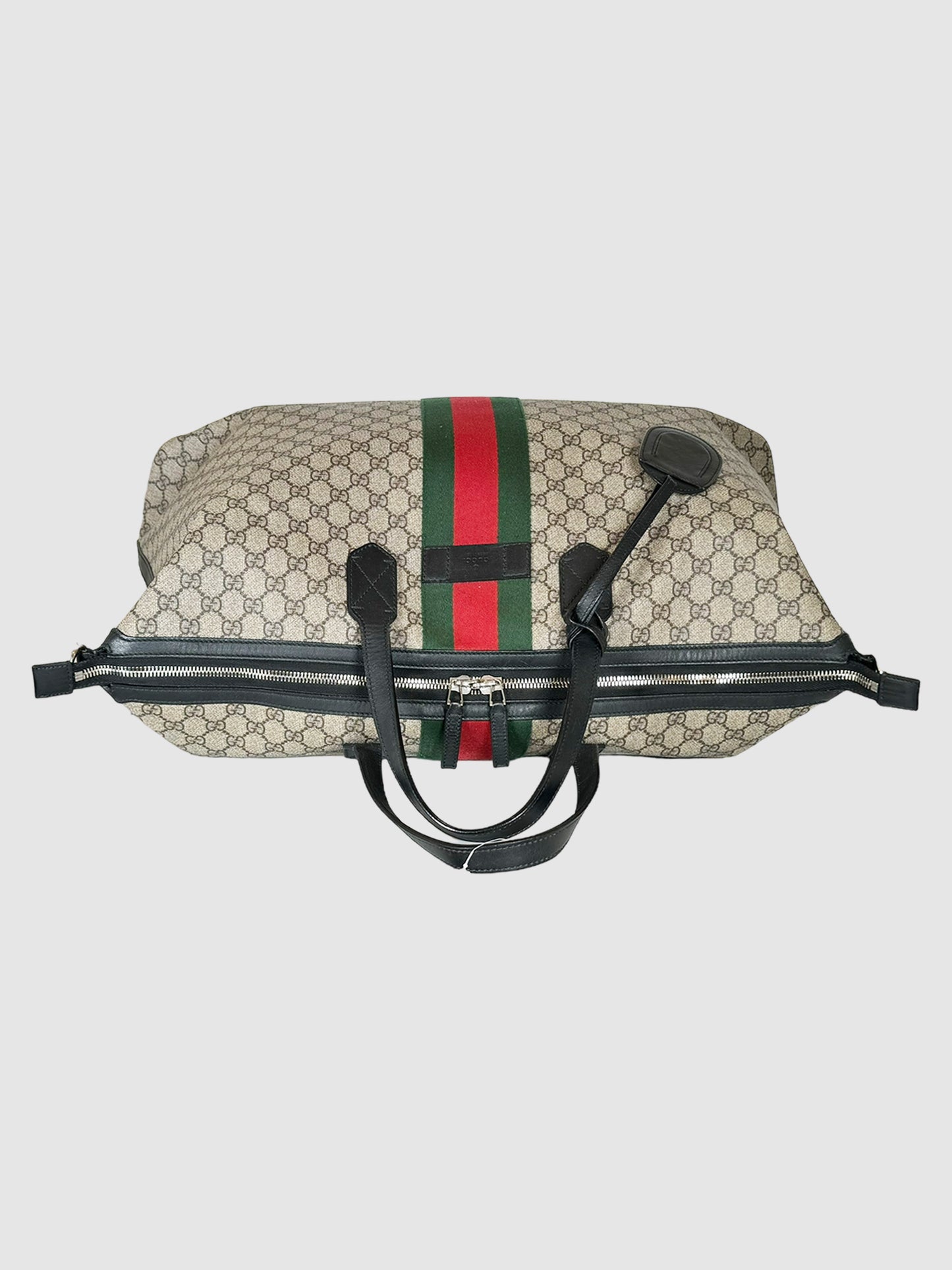 GG Supreme Web Duffle Bag