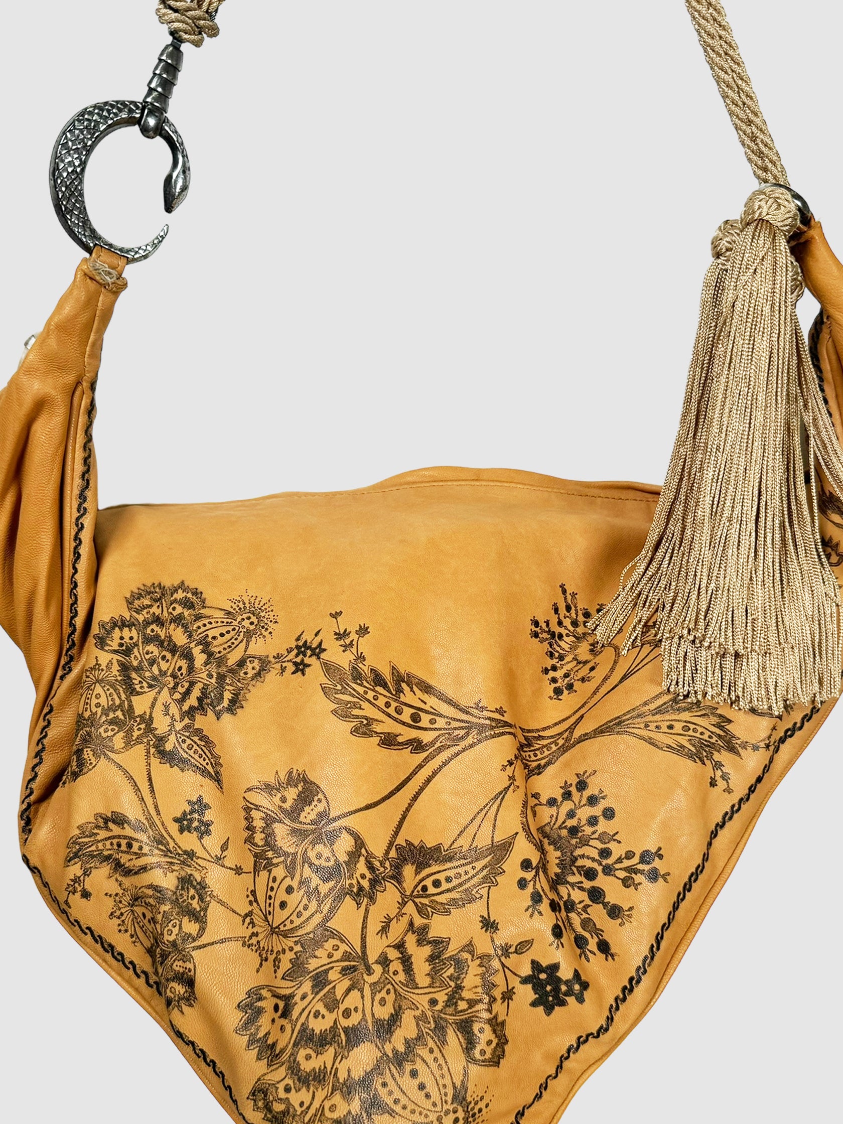 Triangular Leather Shoulder Bag