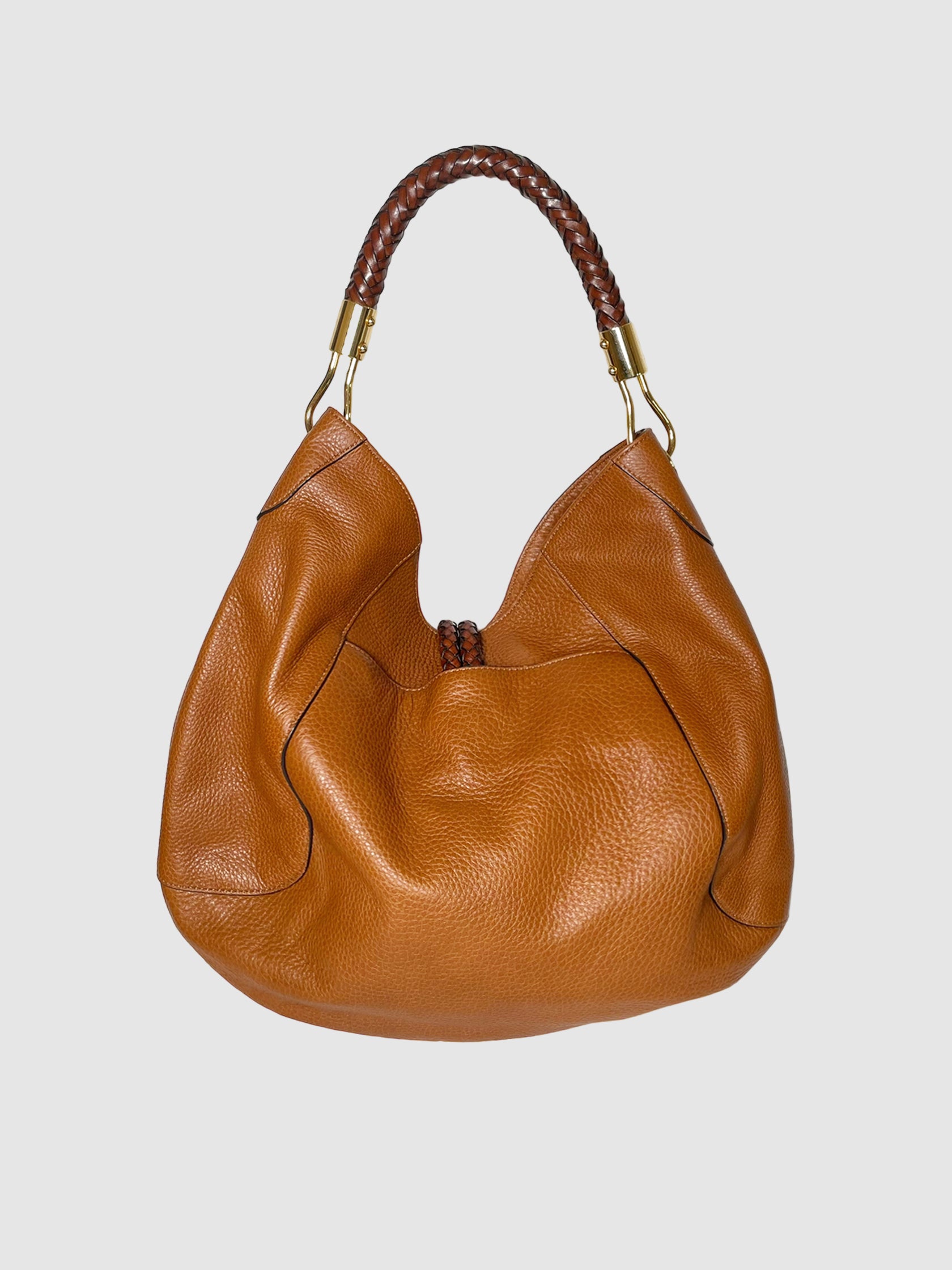Michael Kors Braided Handle Hobo Bag