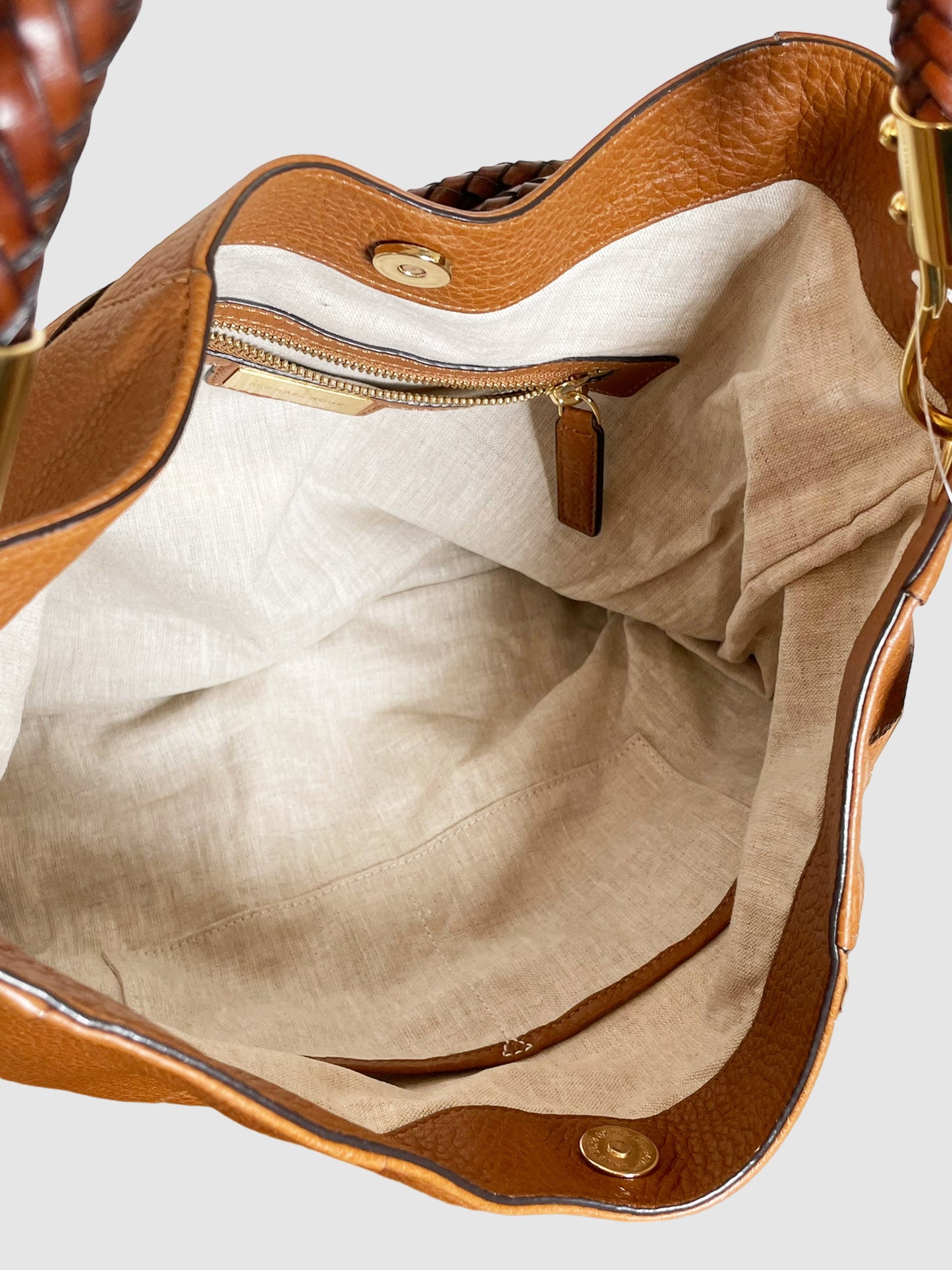 Michael Kors Braided Handle Hobo Bag
