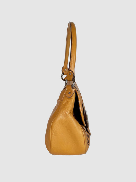 Christian Dior Vintage Logo Plaque Handbag