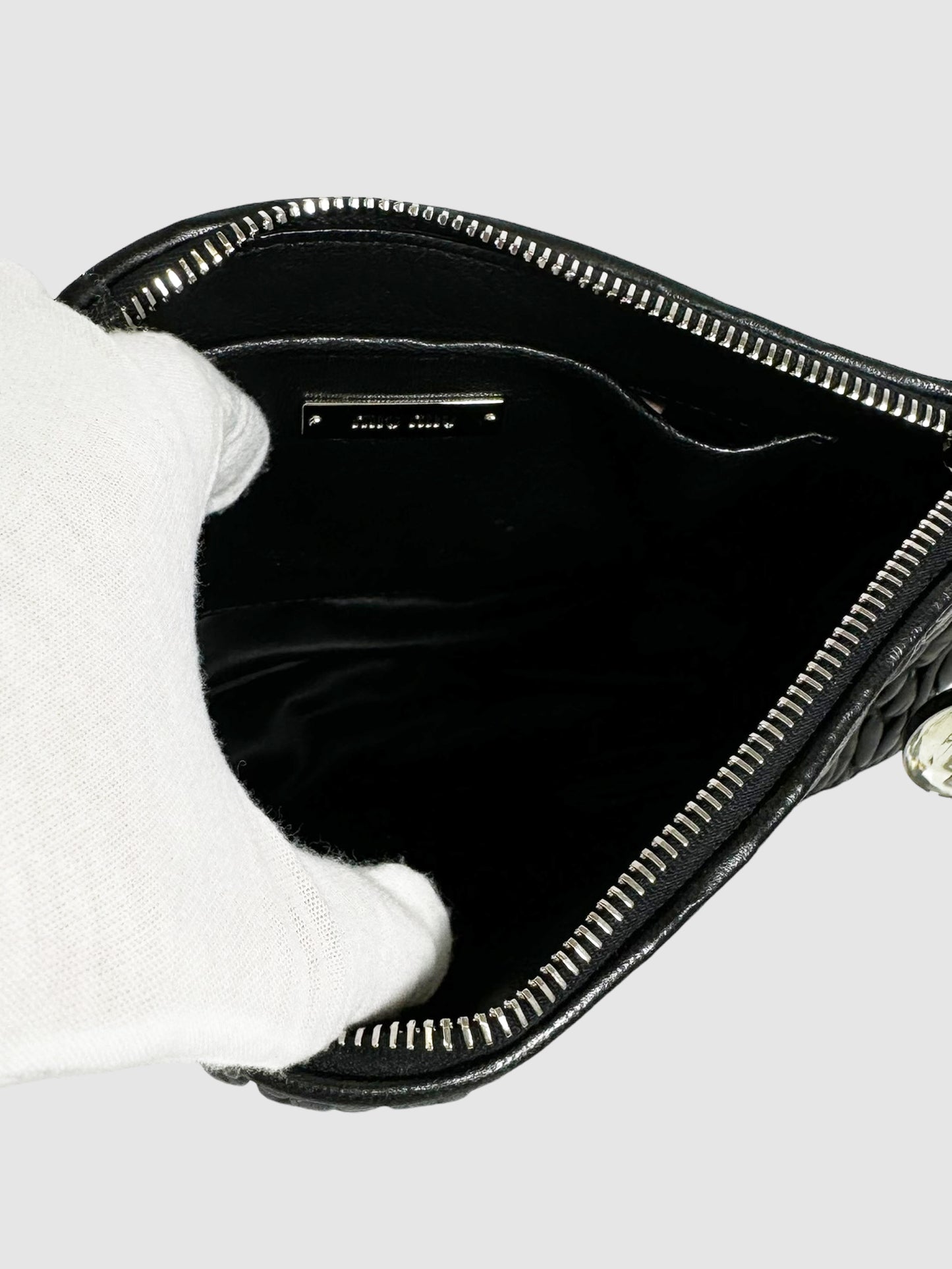 Matelassé Crystal Shoulder Bag