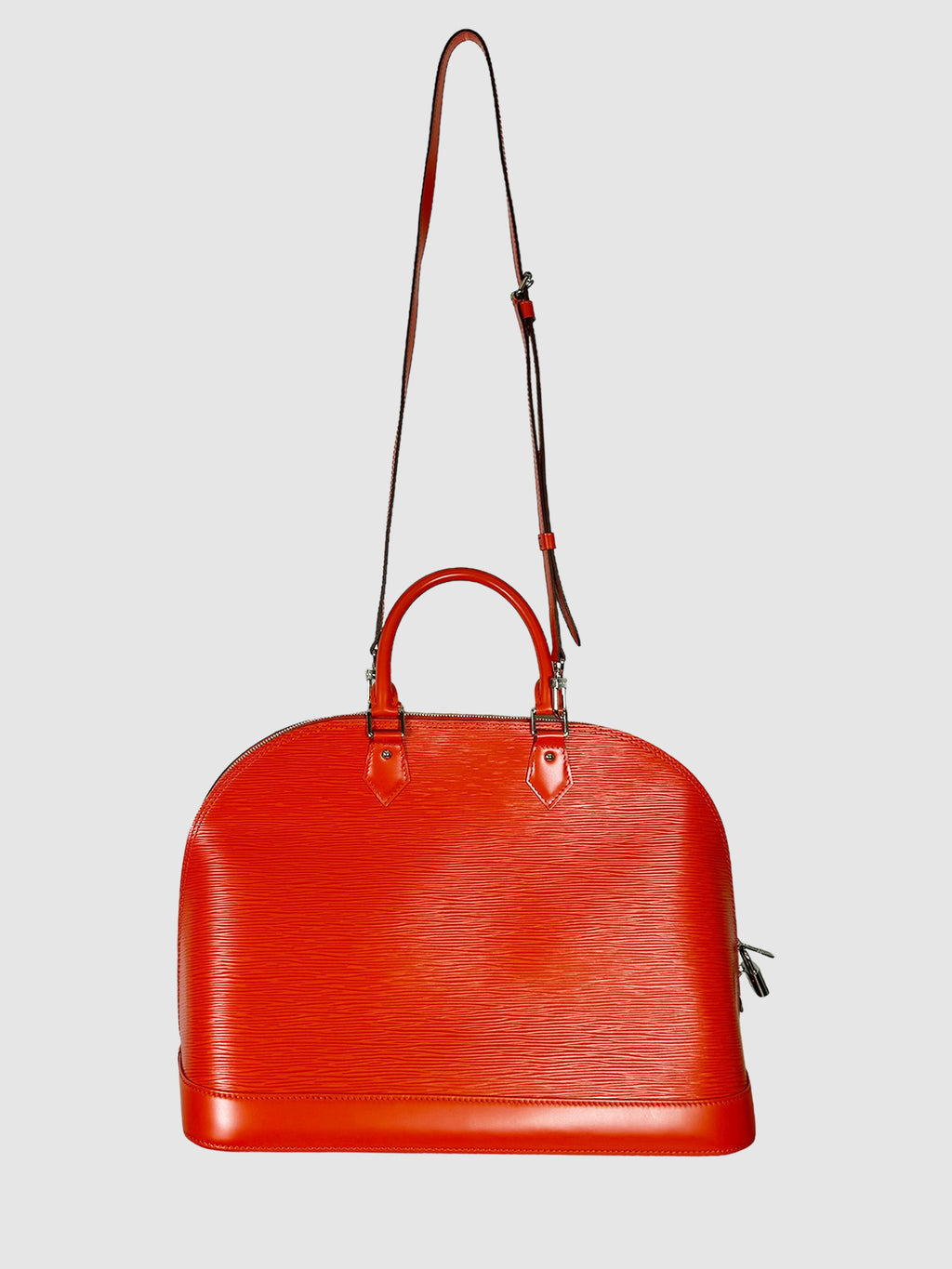 Louis Vuitton Epi Alma GM Handbag with Long Strap Consignment Secondhand Designer Luxury Resale Toronto Trendy