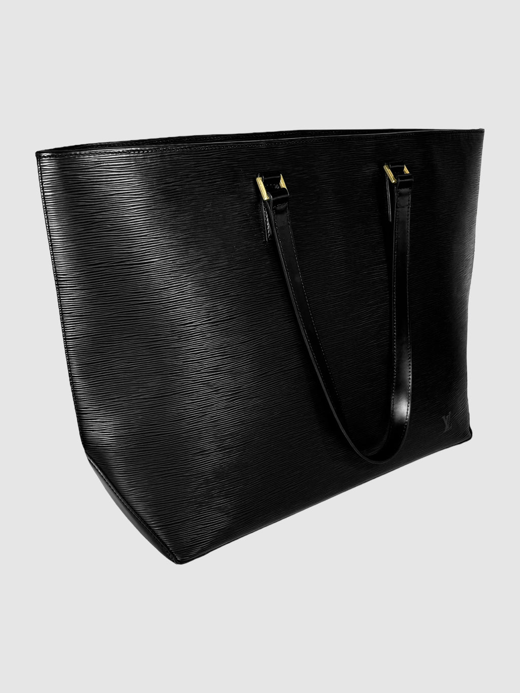 Louis Vuitton Black Epi Leather Shoulder Tote Bag GM Consignment Secondhand Designer Luxury Resale Toronto Trendy