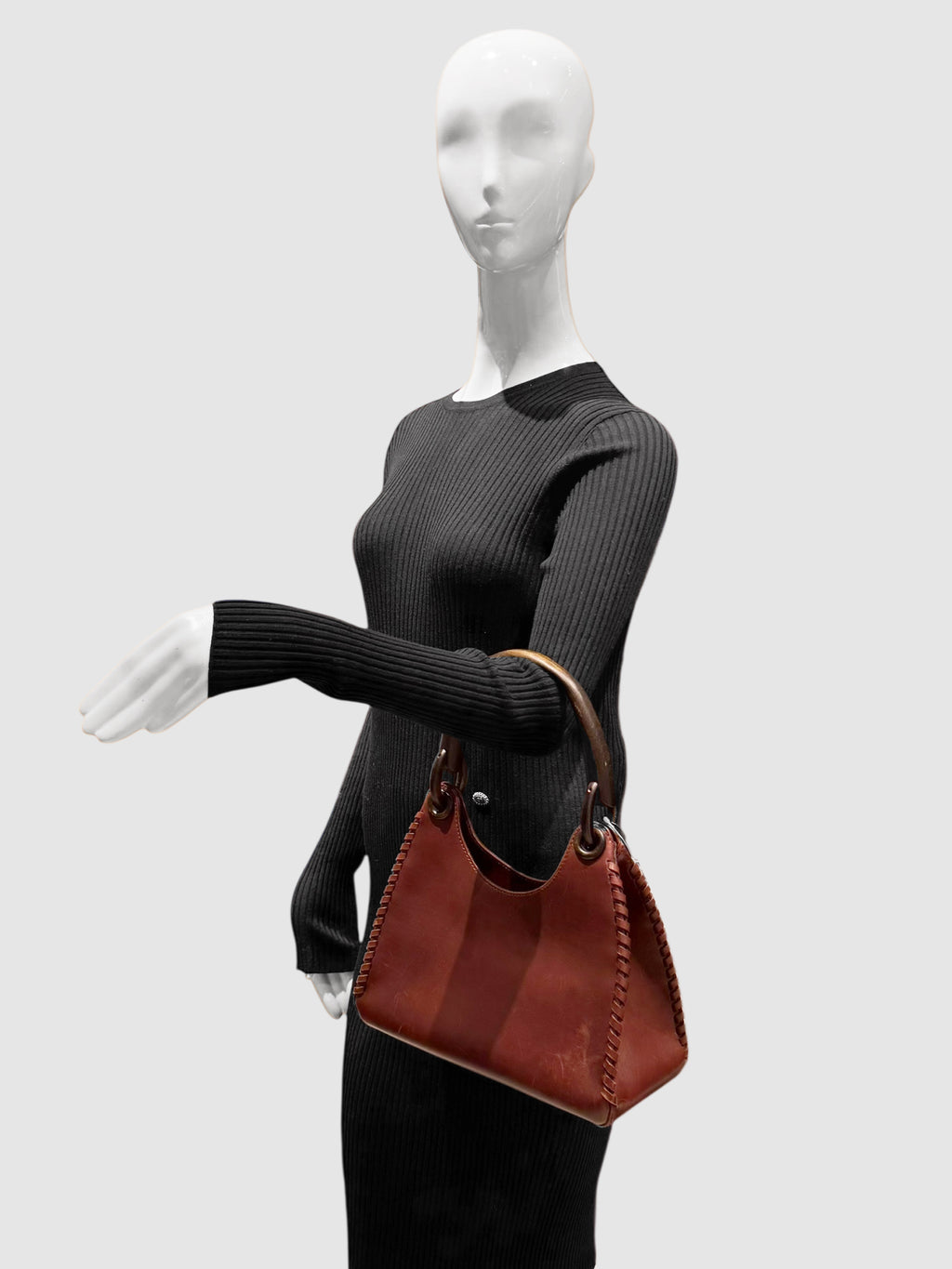 Whipstitch Hobo Bag
