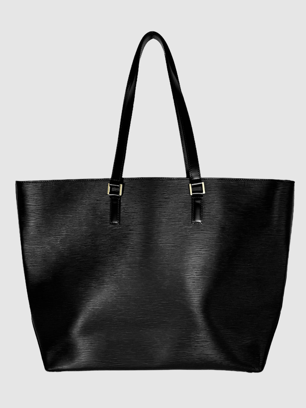 Louis Vuitton Black Epi Leather Shoulder Tote Bag GM Consignment Secondhand Designer Luxury Resale Toronto Trendy