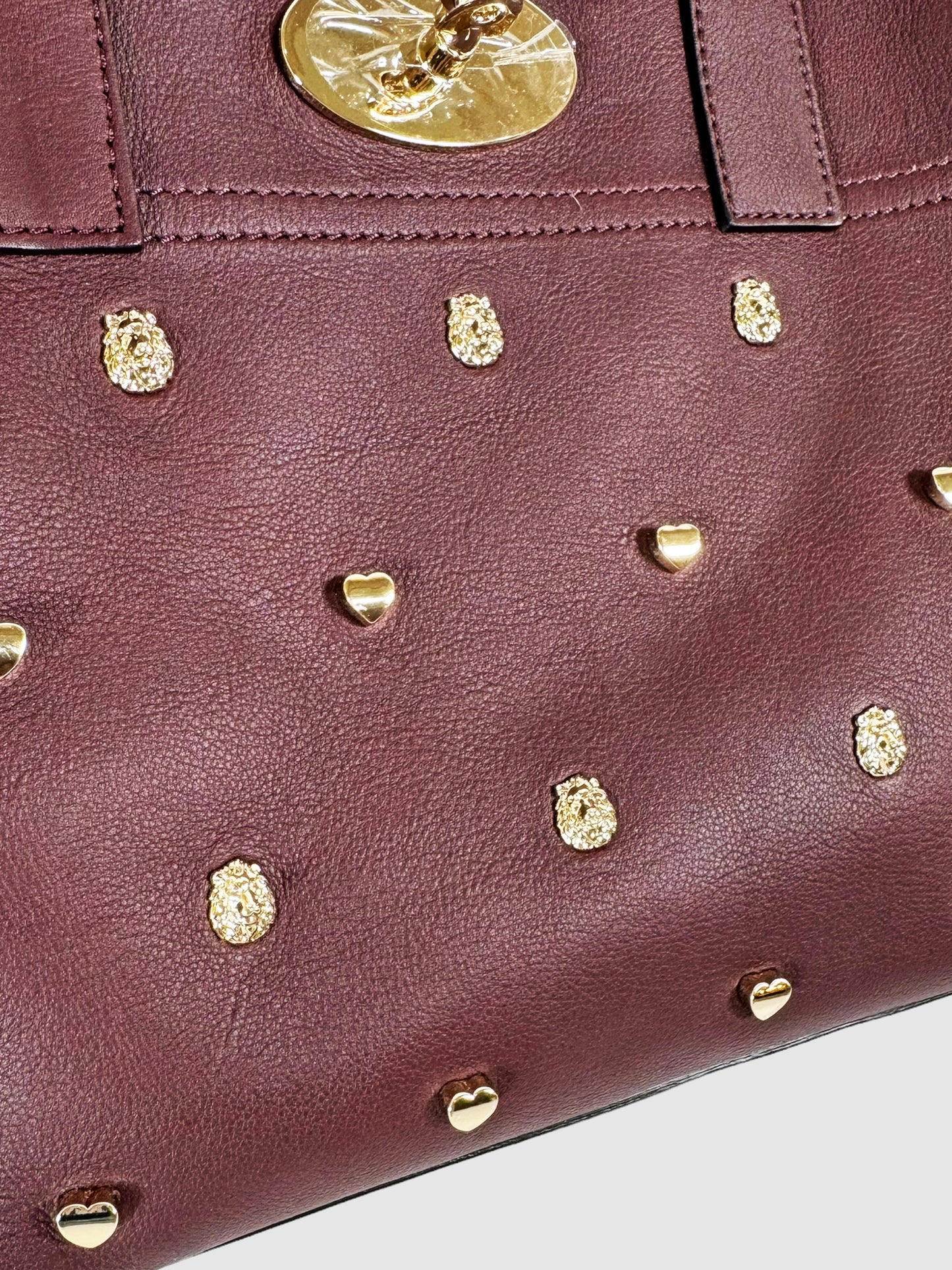 2015 Leather Studded Satchel Wallet Set