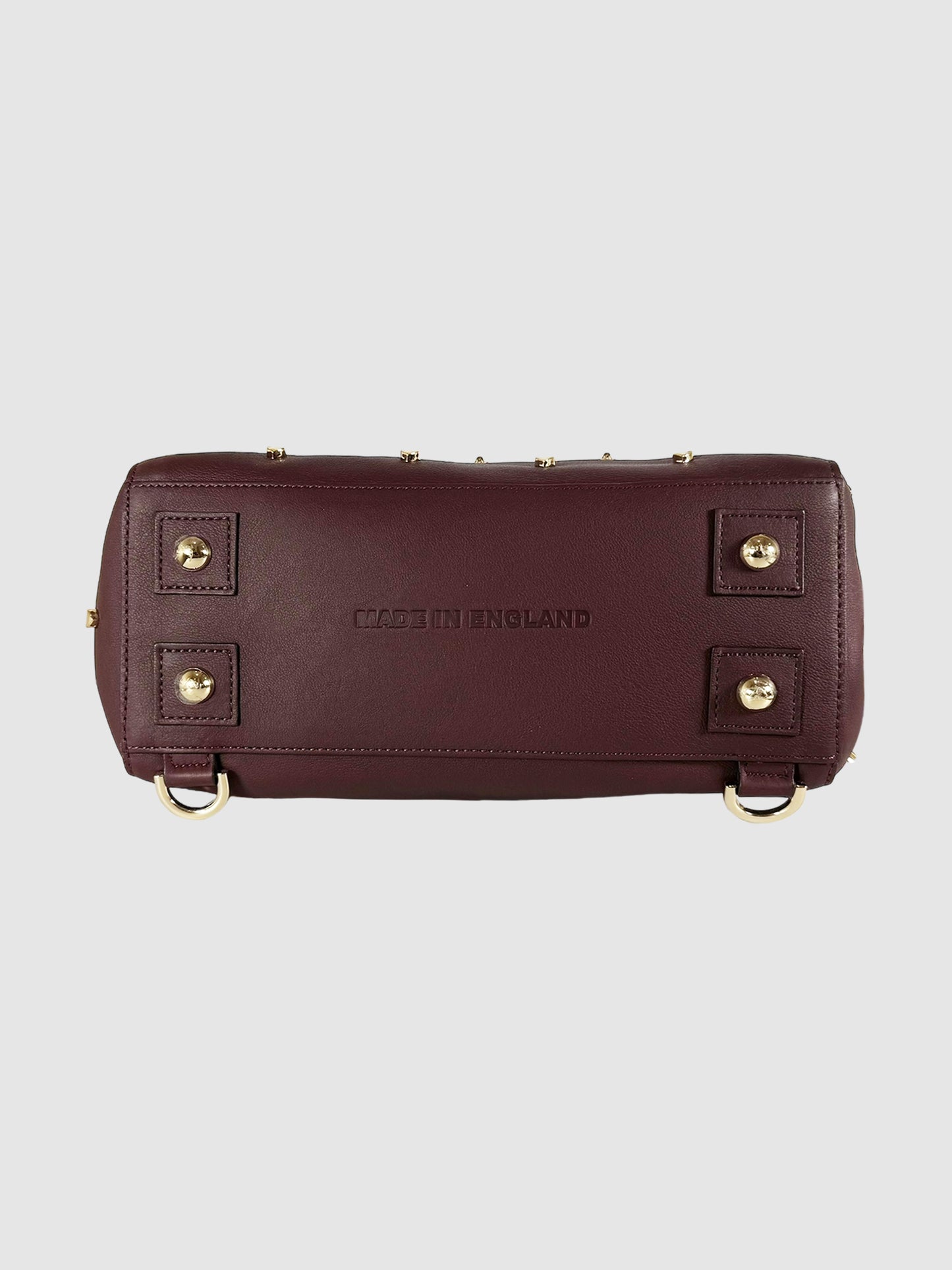 2015 Leather Studded Satchel Wallet Set