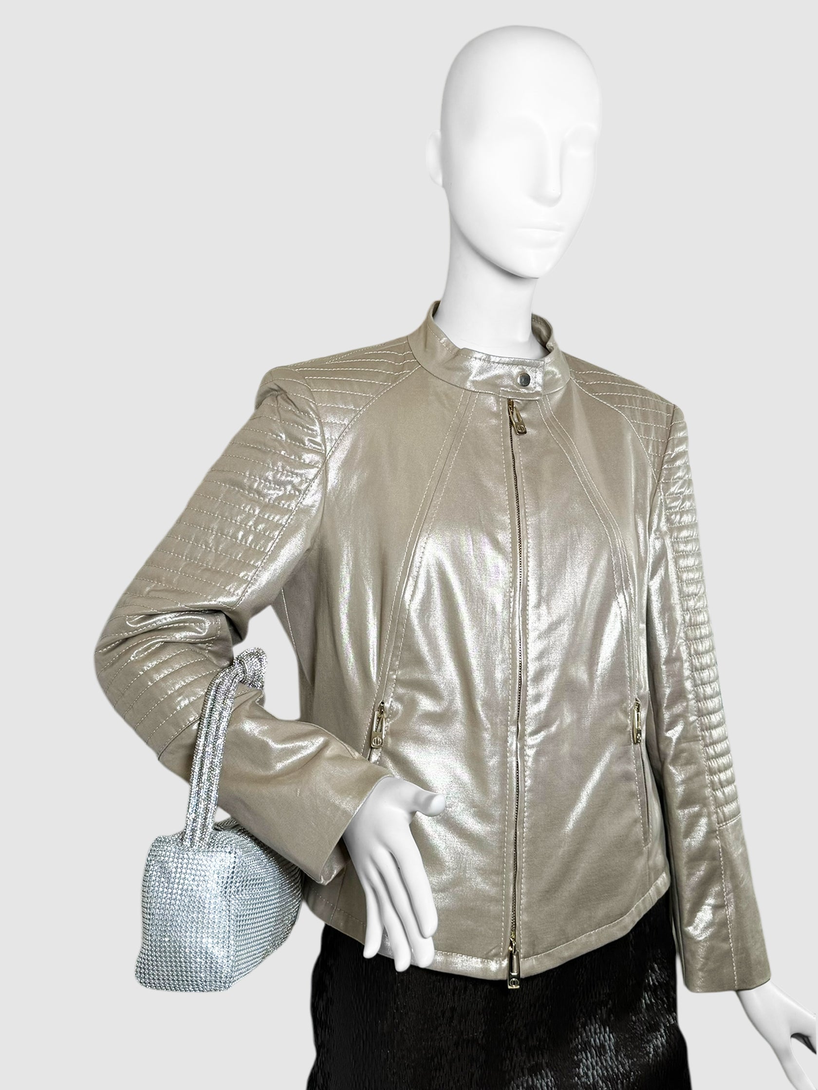 Mesh Rhinestone Knotted Handbag