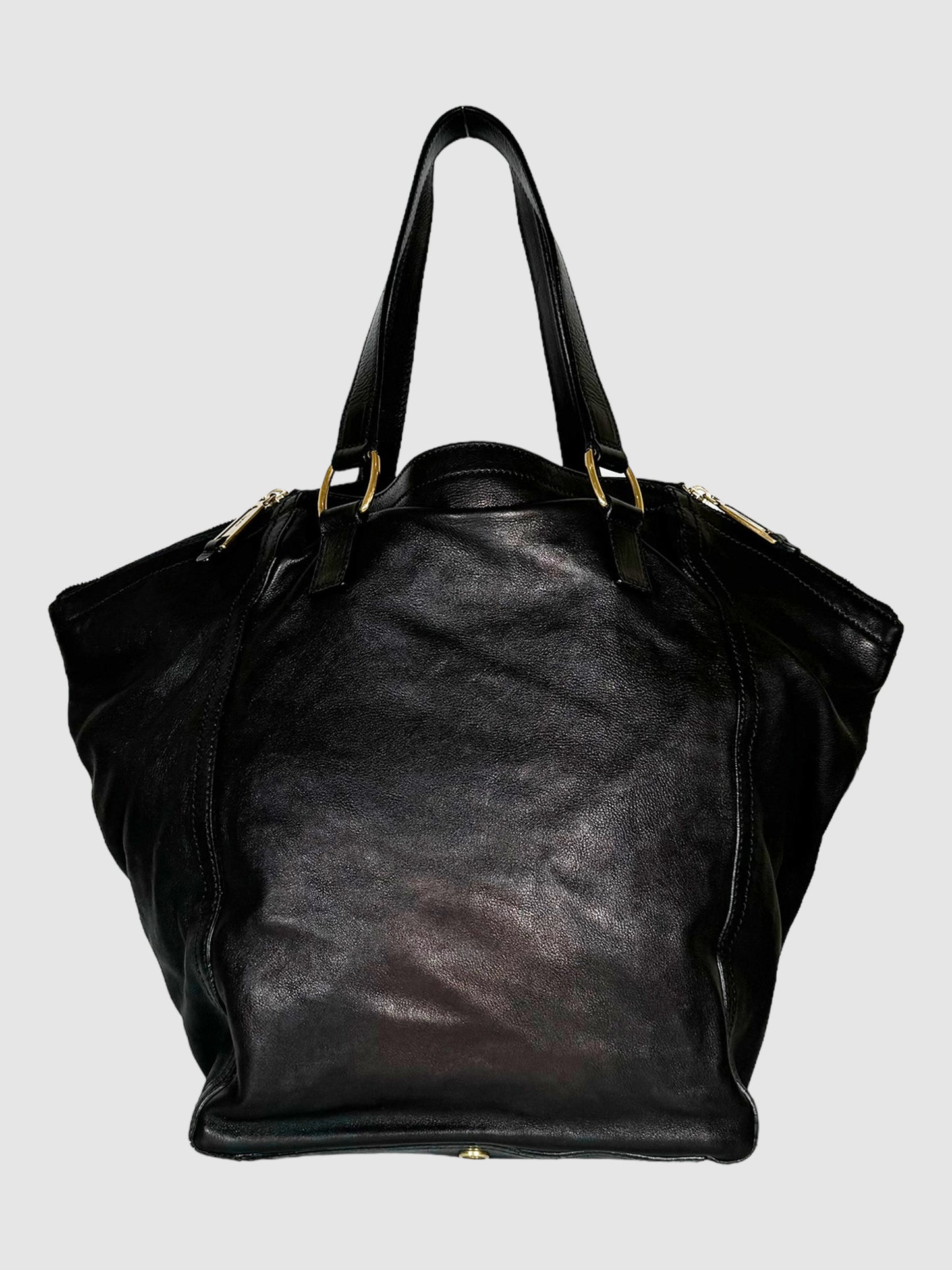 2007 Leather Downtown Tote Bag