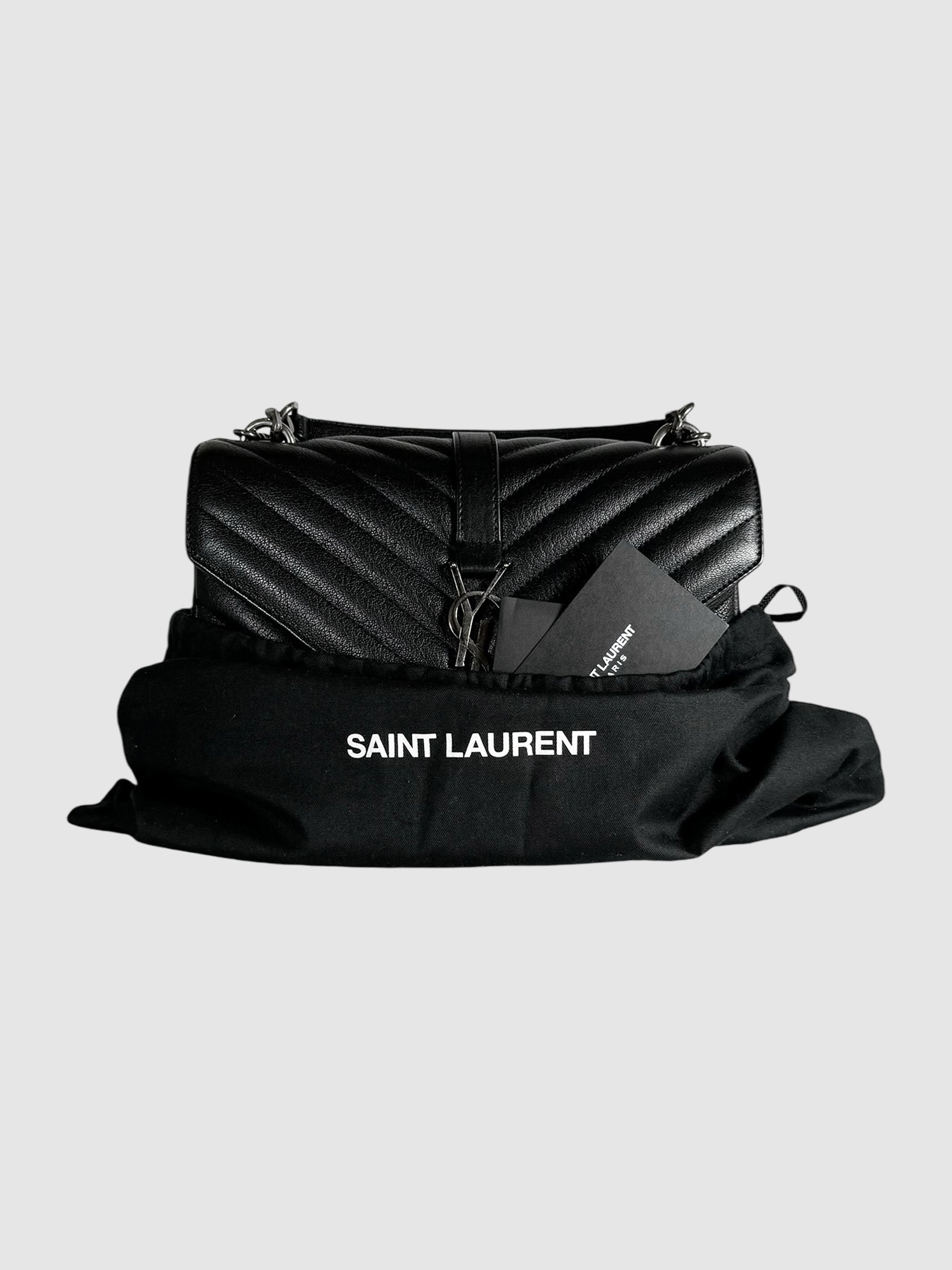 Saint Laurent 2018 Medium College Bag Luxury Consignment Designer Resale Toronto Second Nature Boutique Trendy Secondhand