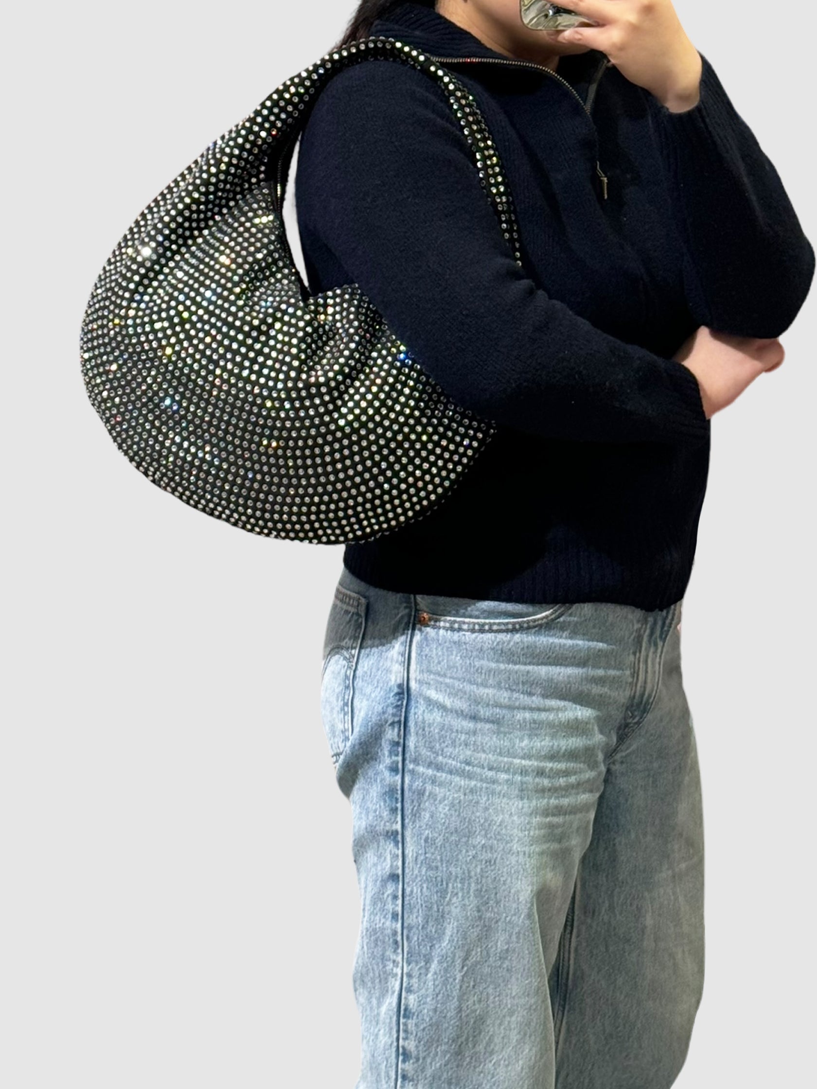 Rhinestone Hobo Bag